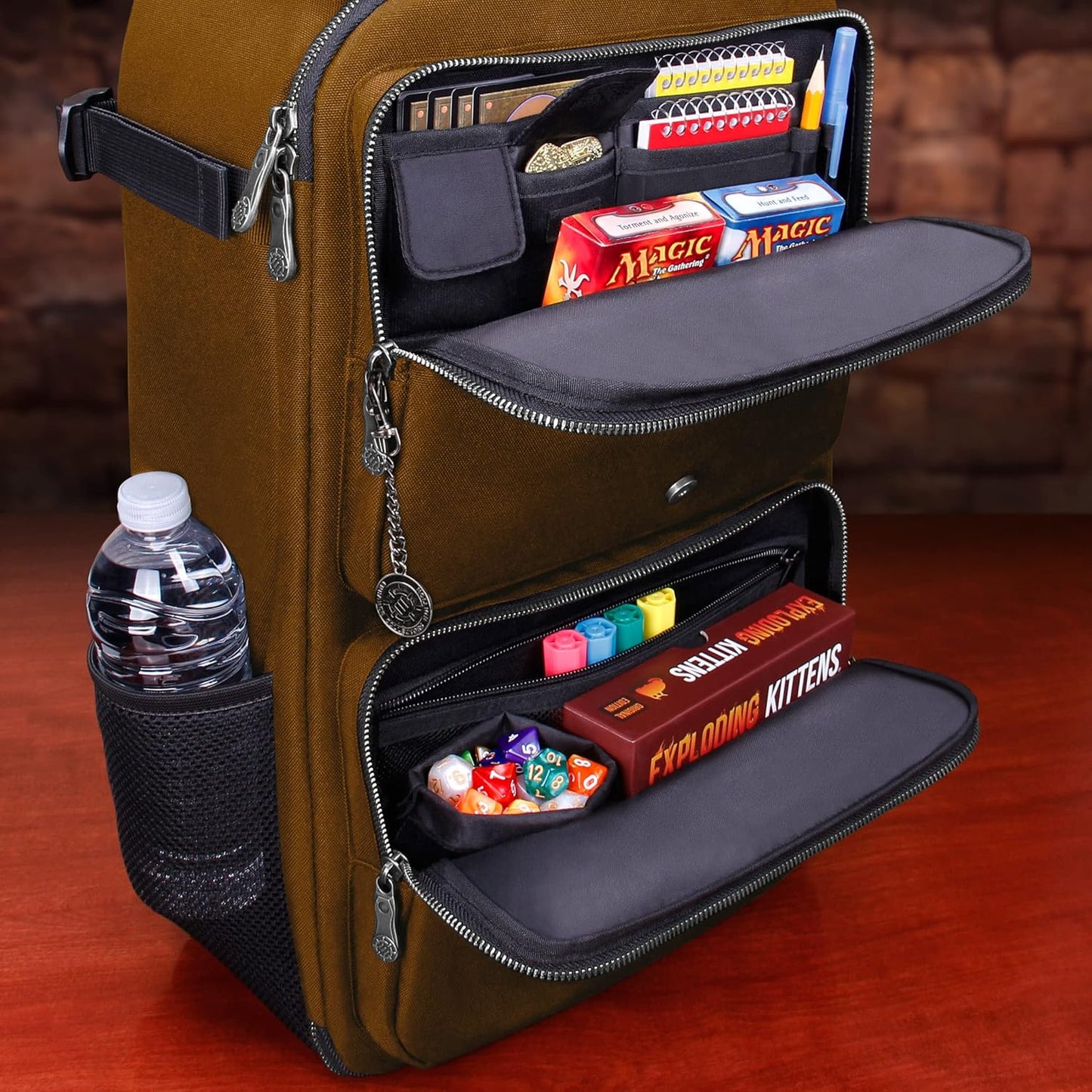 ENHANCE MTG Backpack TCG Card Storage - TCG Backpack for Deck Boxes, Sleeved Cards, Playmats, MTG Accessories