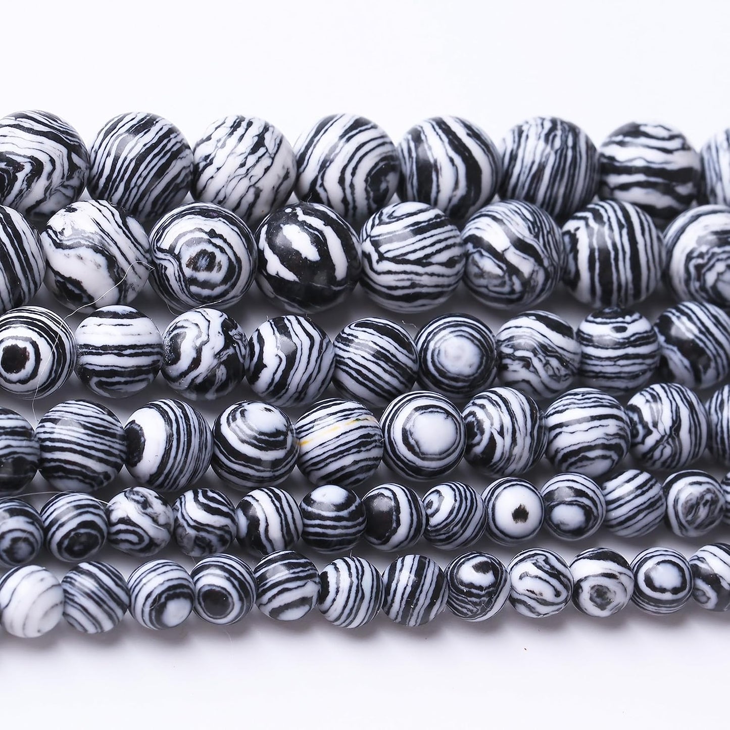 60PCS 6MM Black Malachite Beads Stone Beads Energy Healing Beads for DIY Jewelry Bracelet Necklace Making for Jewelry Making15Inch