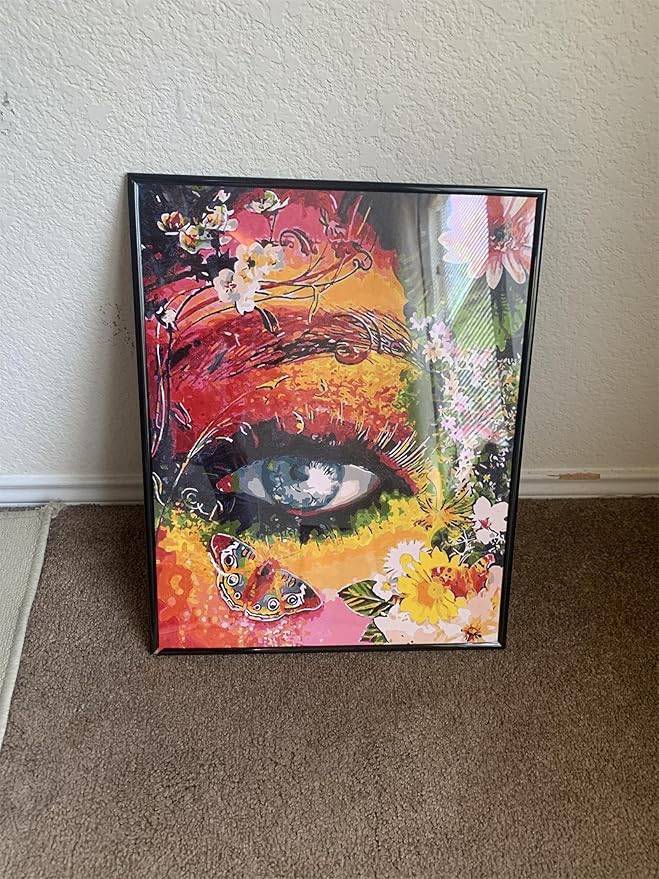 BAISITE Paint by Numbers Kit for Adults Beginners,16" Wx20 L Canvas for Painting Kits for Adults in Colorful Box-Color Eye Mother Earth 8407