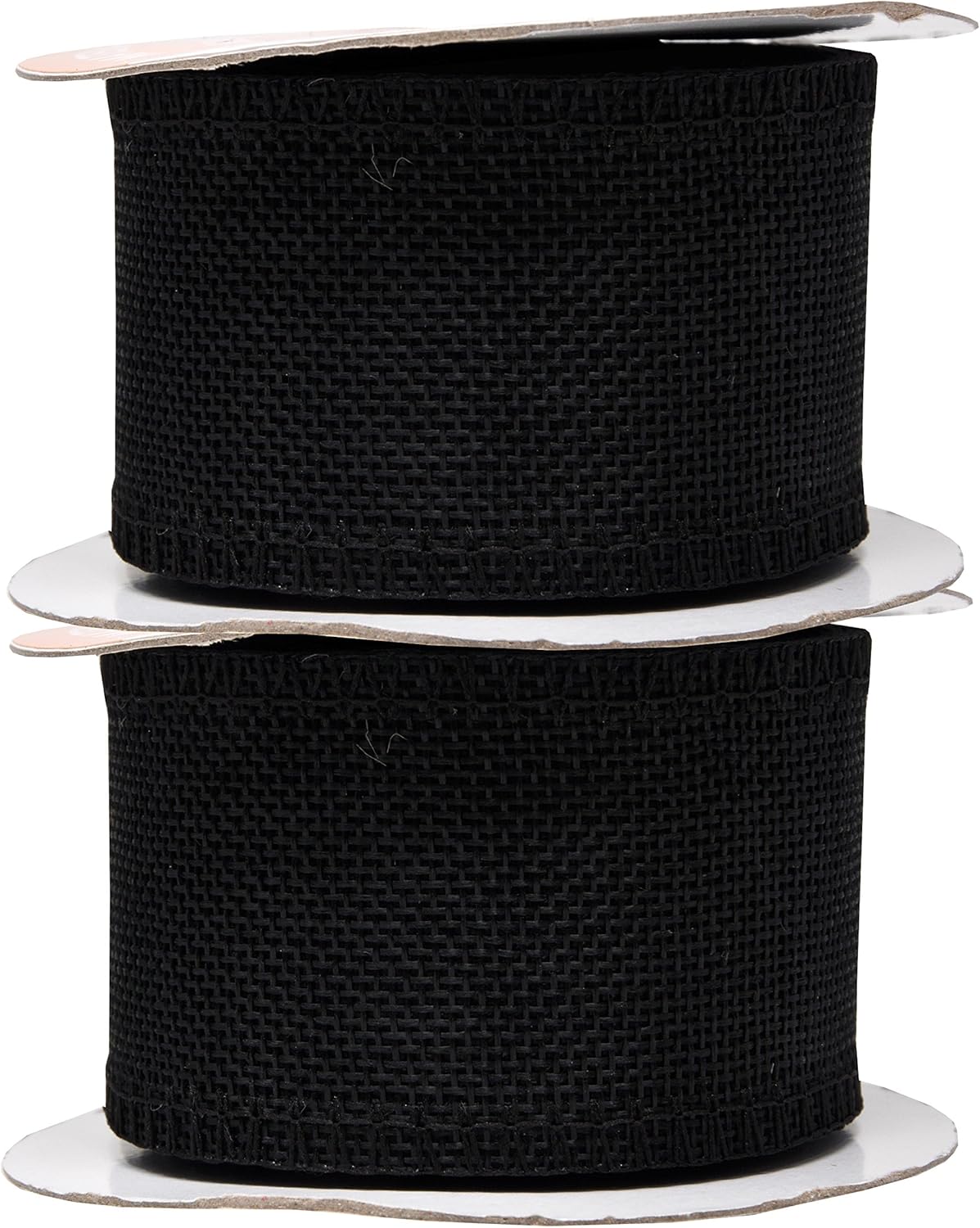 Mandala Crafts Black Burlap Ribbon 2 Inches Wide Jute Ribbons for Crafts - 20 Yds Roll Rustic Burlap Wrap Trim Ribbons for Wreaths Bows Wedding Party Decoration