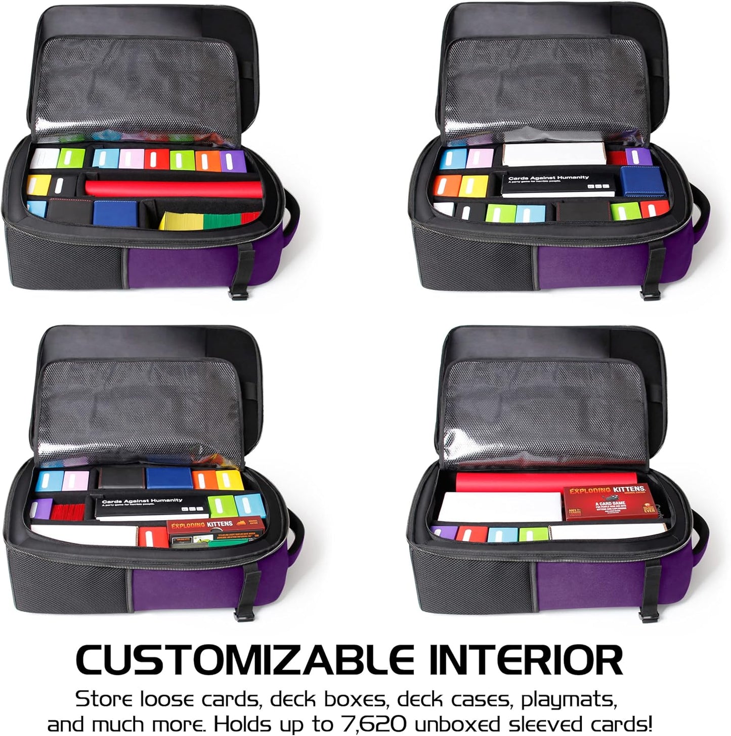 ENHANCE MTG Backpack TCG Card Storage - TCG Backpack for Deck Boxes, Sleeved Cards, Playmats, MTG Accessories