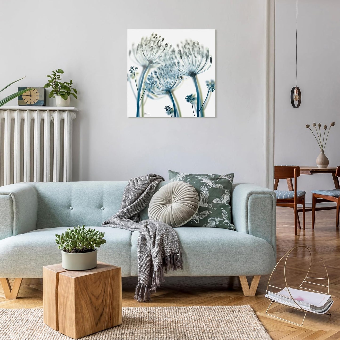 Empire Art Direct Frameless Free Floating Tempered Glass Panel Graphic Wall Art Ready to Hang, 24" x 24", Unfocused Beauty 2