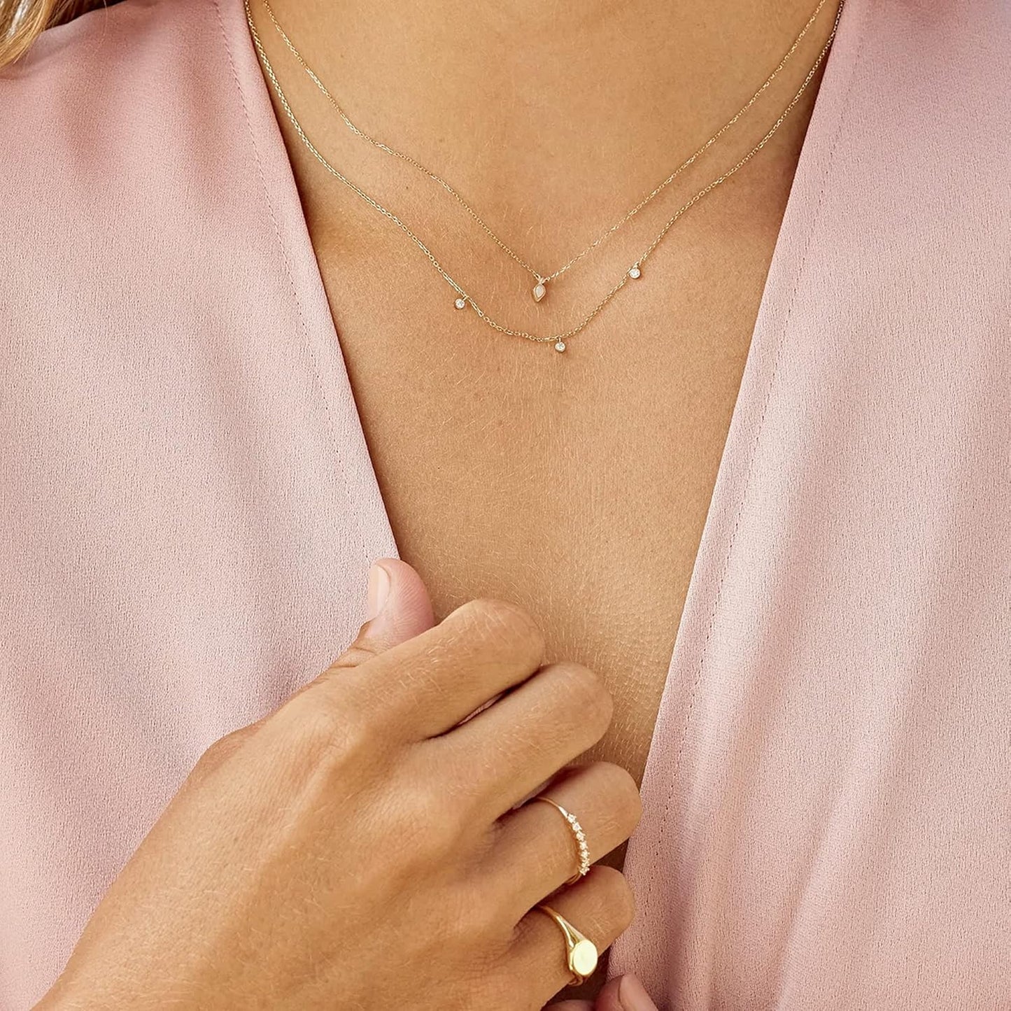 Wholesale 12 PCS Gold Plated Solid Brass Flat Cable Chain Finished Necklace Chains Bulk for Jewelry Making (26 Inch(2 MM))