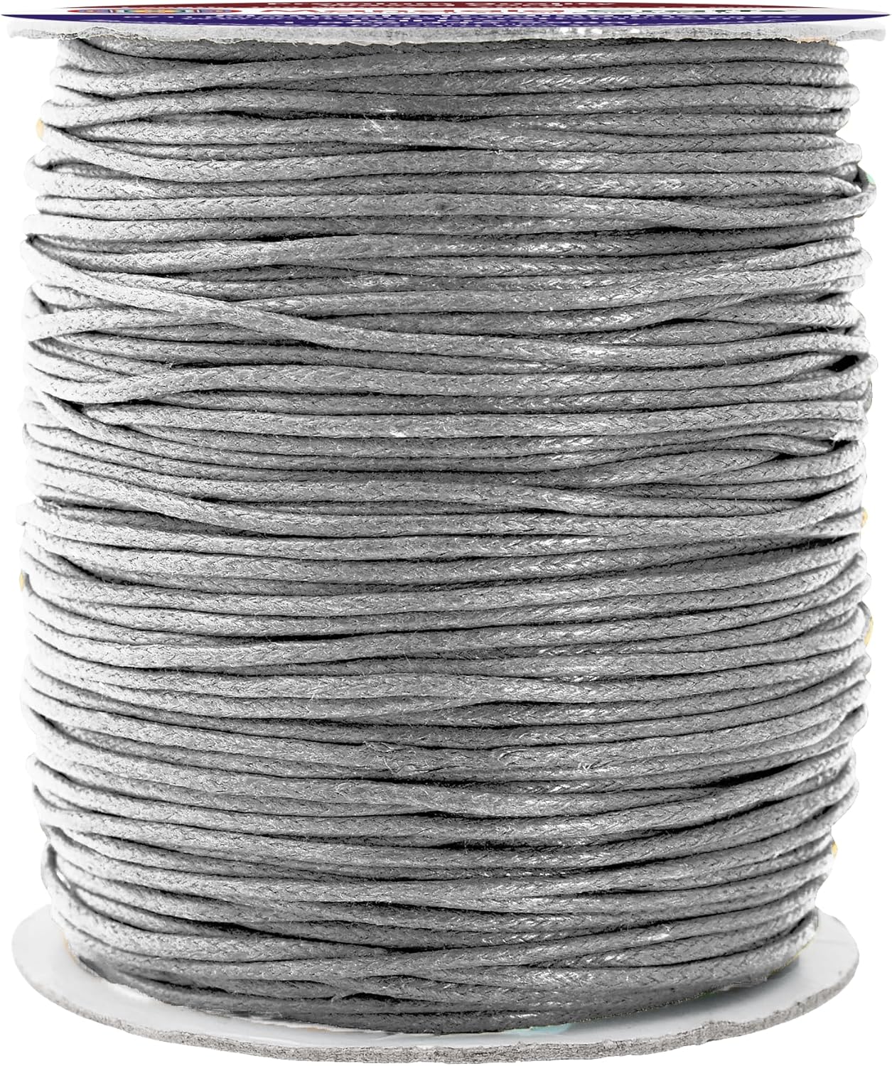 Mandala Crafts 1.5mm 109 Yards Gray Cotton Waxed Cord for Jewelry Making Bracelet Cord Waxed String - Beading String Thread Jewelry Cords for Necklaces String