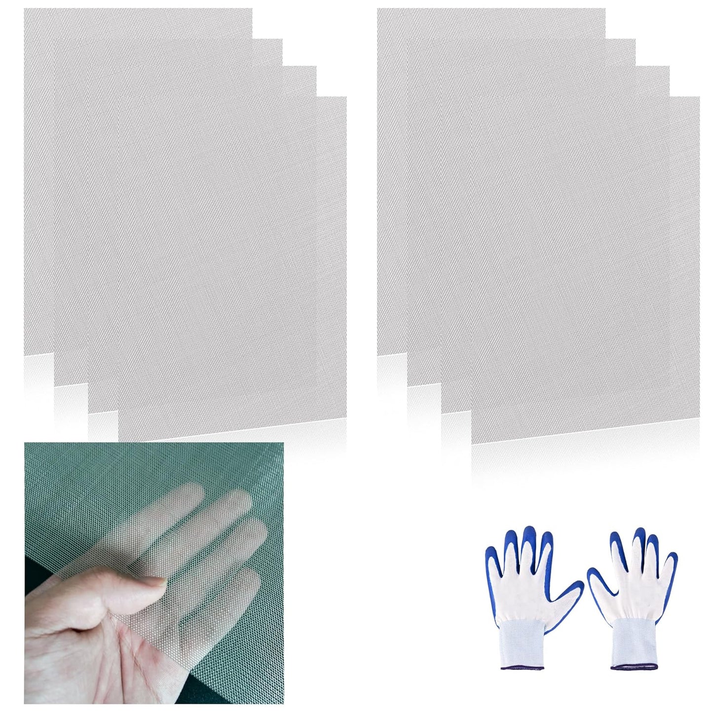 8 Pcs 13x9 (33cmx23cm) 40 Mesh 304 Stainless Steel Wire Mesh Sheet, Rustproof Metal Mesh Sheet Screen for DIY Crafts, Vent Covers, Garden Fencing, Window Protection & Industrial Filters