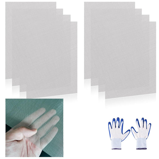 8 Pcs 13x9 (33cmx23cm) 40 Mesh 304 Stainless Steel Wire Mesh Sheet, Rustproof Metal Mesh Sheet Screen for DIY Crafts, Vent Covers, Garden Fencing, Window Protection & Industrial Filters