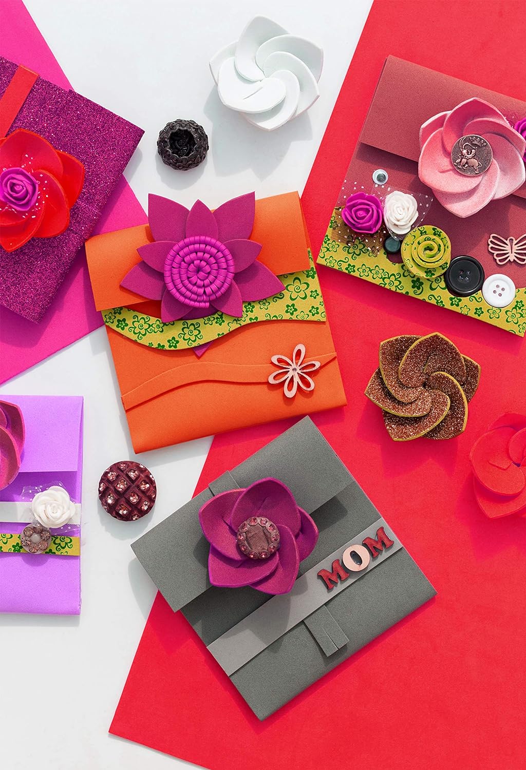 Better Office Products 100 Pack EVA Foam Sheets, 5.5 x 8.5 Inch, Assorted Colors (20 Colors), 2mm Thick, for Arts and Crafts, 100 Sheets