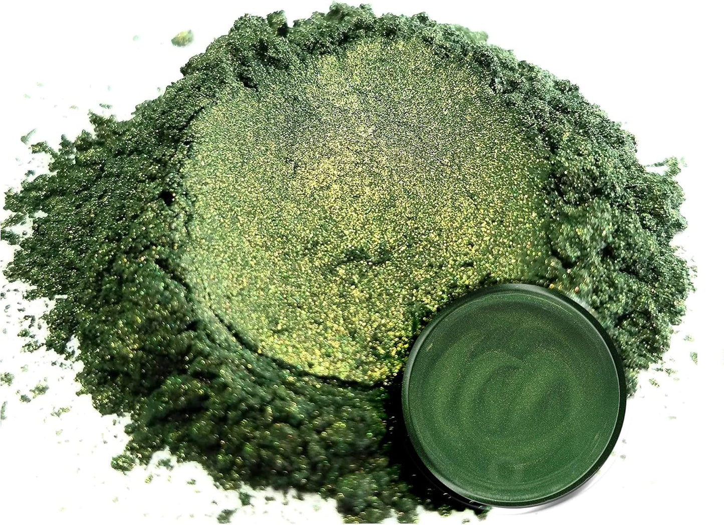 Eye Candy Pigments Premium Green Mica Powder - Bonsai Green (50gr) - for Epoxy, Resin, Soap, Paint, Woodworking, Acrylic Pouring, Bath Bombs, Fishing Lures - DIY Arts and Crafts Additive