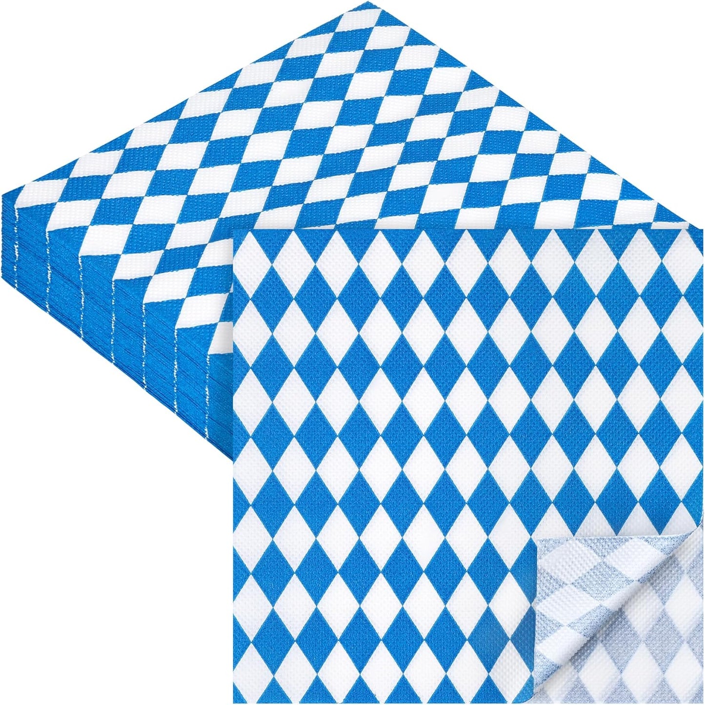 Aodaer 48 Pieces Oktoberfest Paper Napkins Disposable Oktoberfest Party Napkins Oktoberfest Cocktail Dinner Napkin Set 13" x 13" Unfolded Oktoberfest Tableware Napkins for Oktoberfest Party Supplies