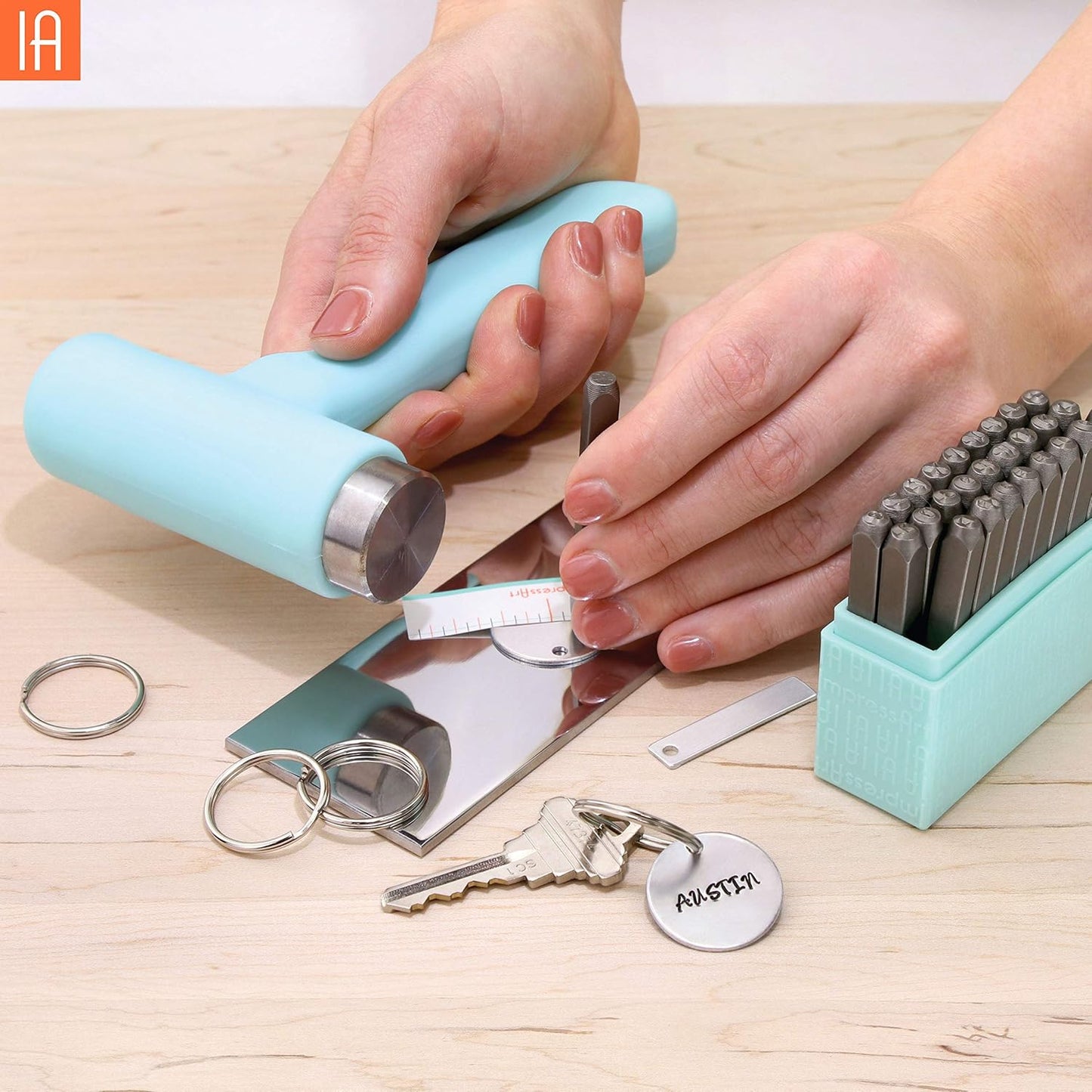 ImpressArt - Metal Stamping Kit, Includes All Essential Metal Stamping Tools for Jewelry Making and DIY Hand Stamping Custom Made Projects (Bridgette, Basic Kit)