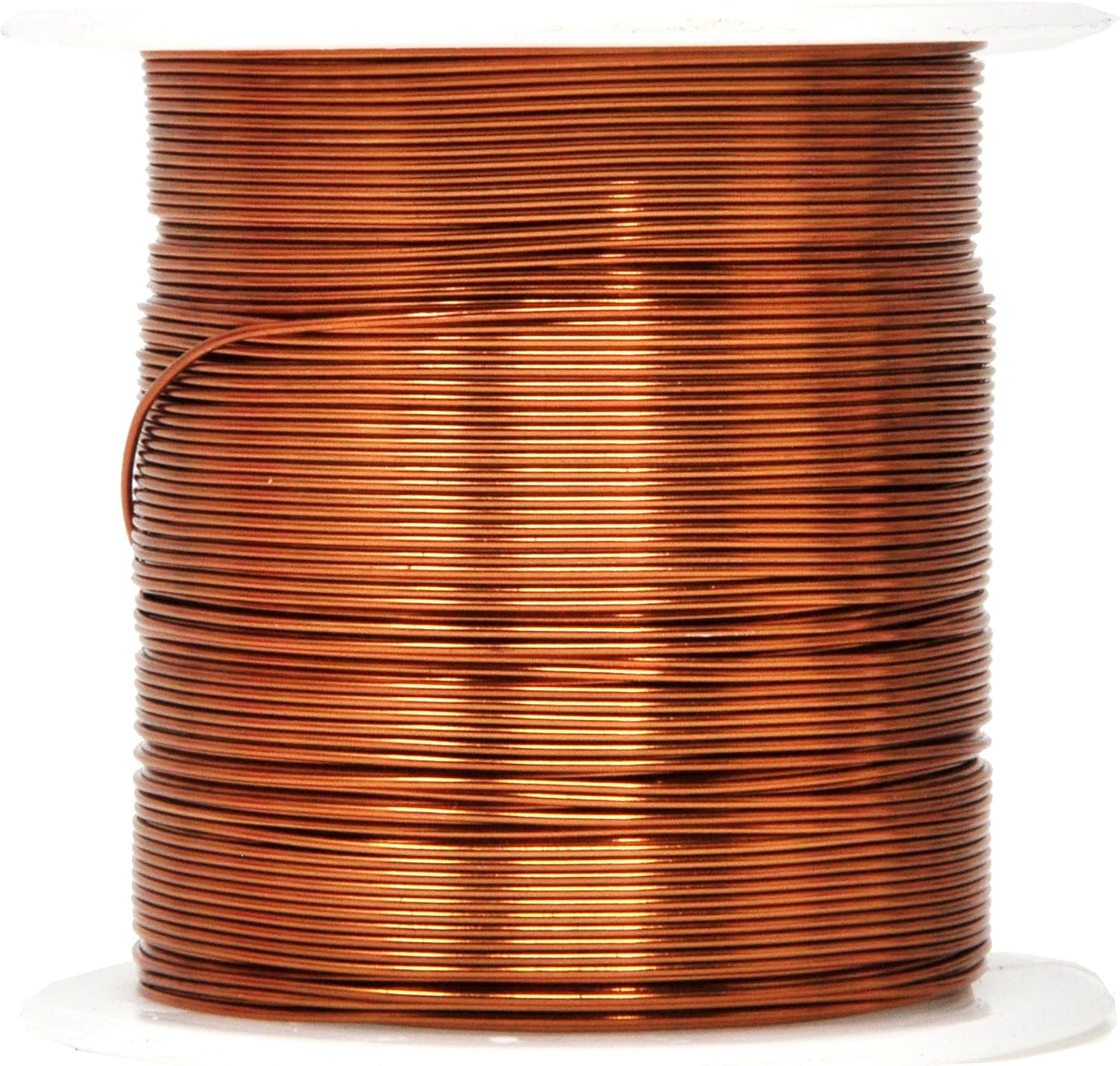 Mandala Crafts 22 Gauge Anodized Aluminum Craft Wire for Jewelry Making - 450 FT Colored Flexible Silver Copper True Blue Brown Red Kelly Green Wire - Bendable for Bonsai Armature Crafting Sculpting