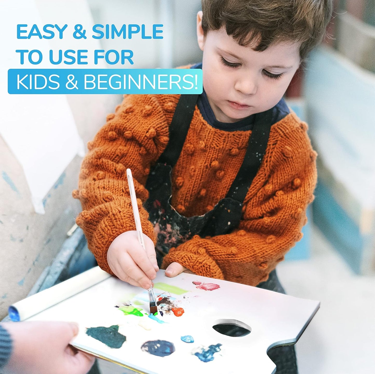 Bellofy 2X Disposable Palette Paper 9x12 Inches | Mess-Free Paper Artist Palette for Acrylic, Oil Paint | Perfect Painting for Artists, Kids & Beginners | Easy-to-Use Tear-Off Sheets for Mixing Colors