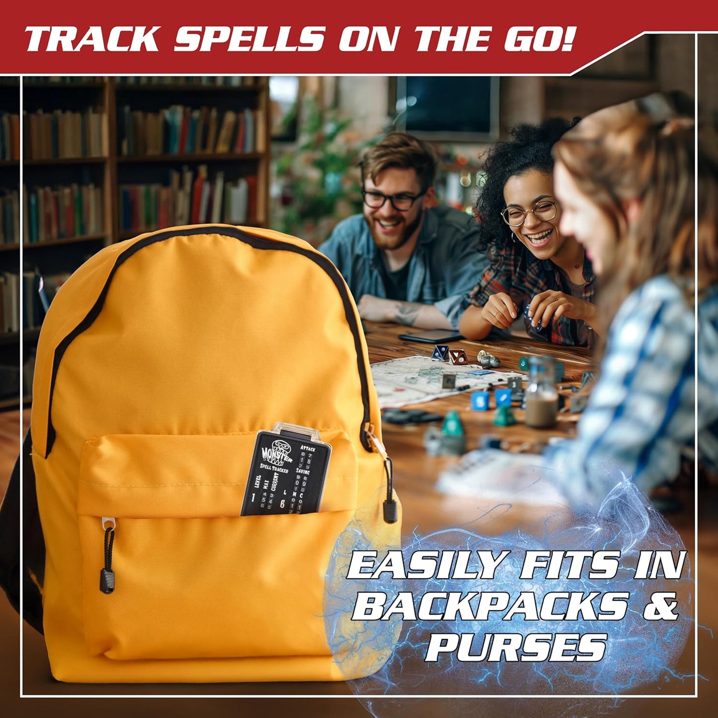 Ultimate RPG Spell Tracker for DND- Keep Track of All Magic Stats, Levels Modifiers w Adjustable Place-Locking Dials & Protective Cover- Compatible Set w Dungeons Dragons 5e Tabletop Games Accessories