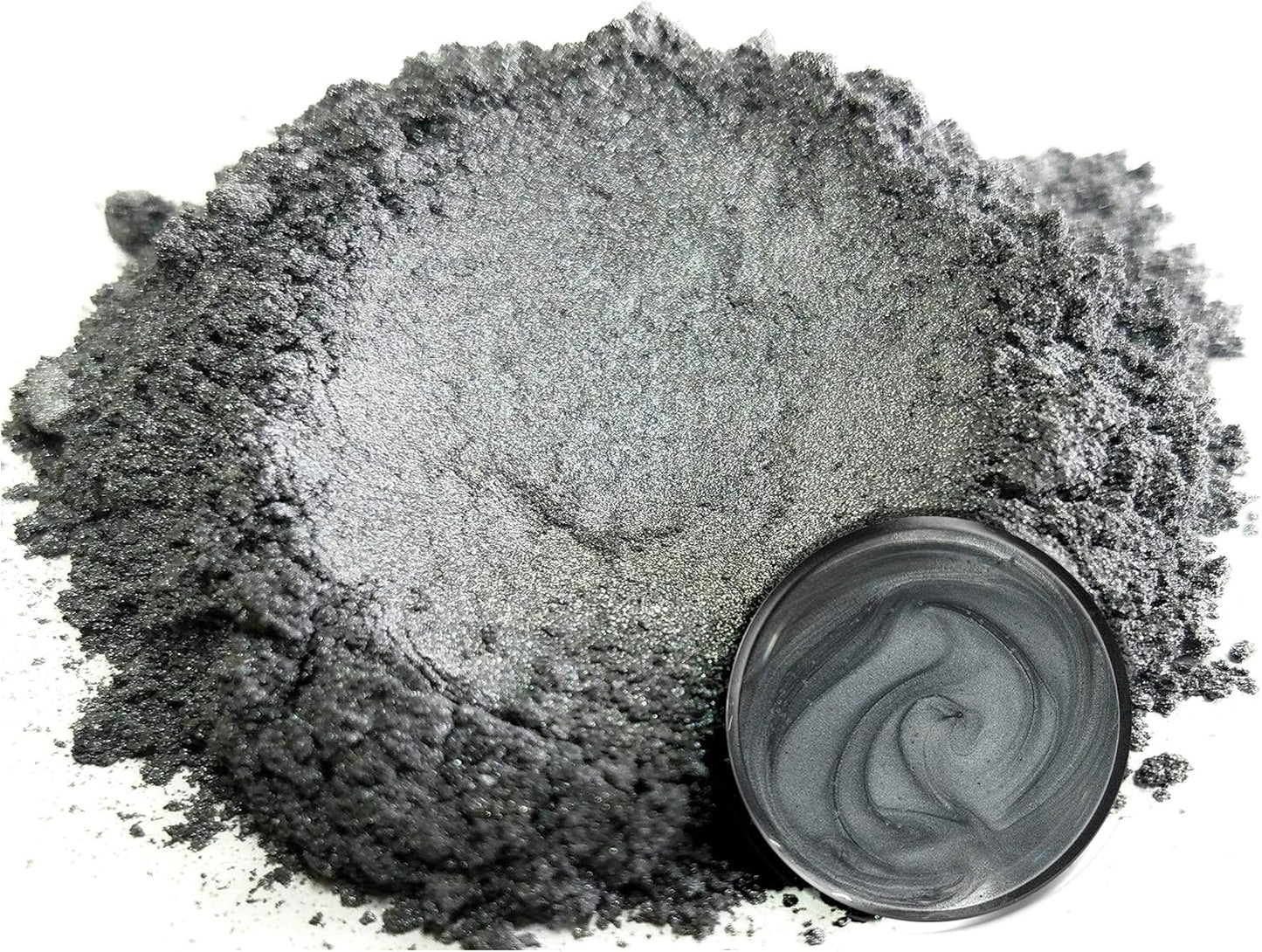 Eye Candy Pigments Premium Grey Mica Powder - Shadow Grey (25gr) - for Epoxy, Resin, Soap, Paint, Woodworking, Acrylic Pouring, Bath Bombs, Fishing Lures - DIY Arts and Crafts Additive