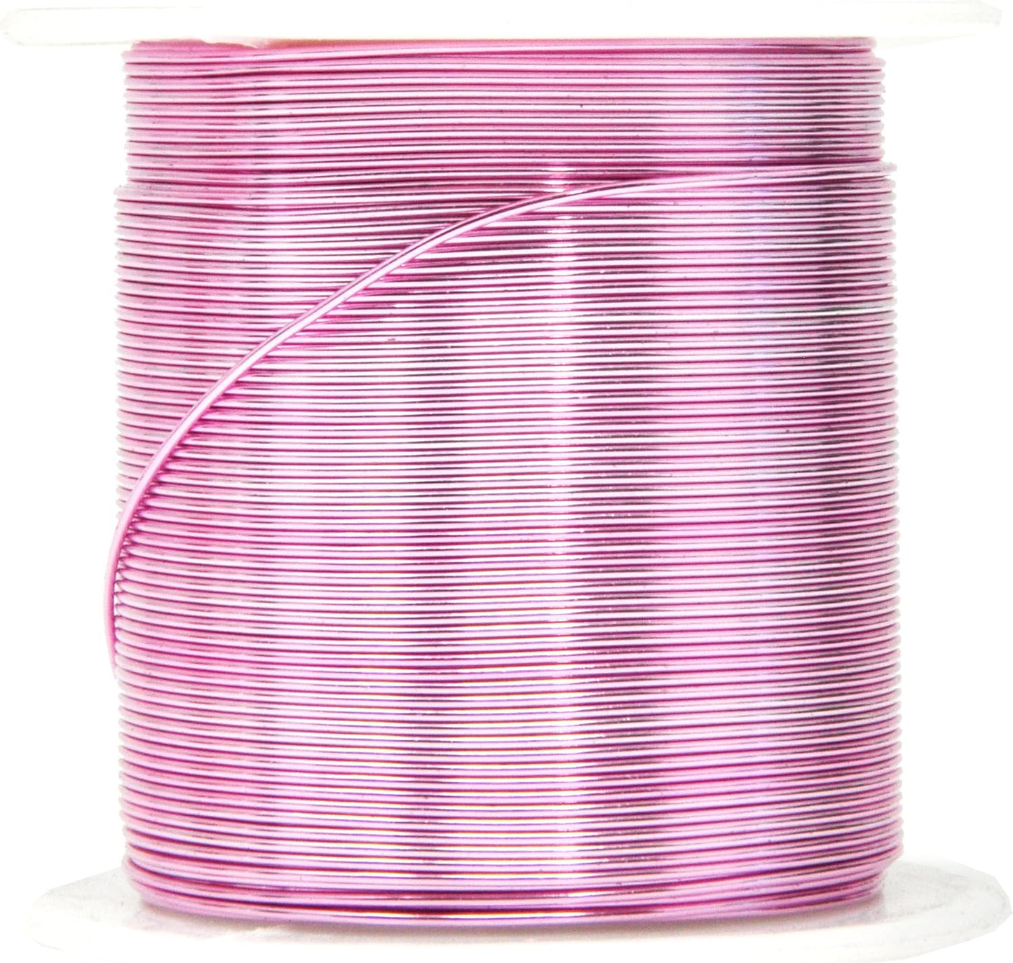 Mandala Crafts 22 Gauge Anodized Aluminum Craft Wire for Jewelry Making - 450 FT Colored Flexible Silver Copper Black Pink Ice Blue Red Wire - Bendable for Bonsai Armature Crafting Sculpting