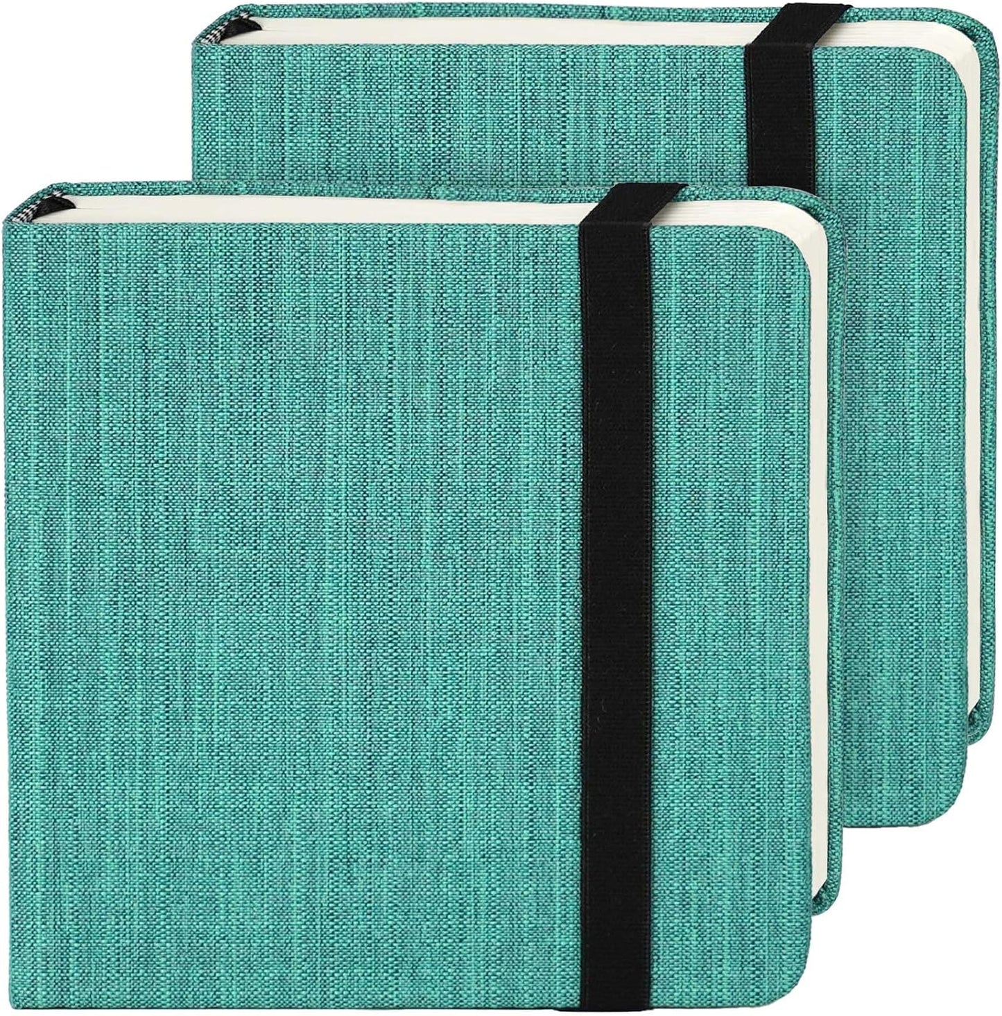 Funto Watercolor Journal, 4.7x4.7, 2 Pack, 24 Sheets Each, 100% Cotton Cold Press, 300gsm/140lb, Art Supplies for Mixed Media