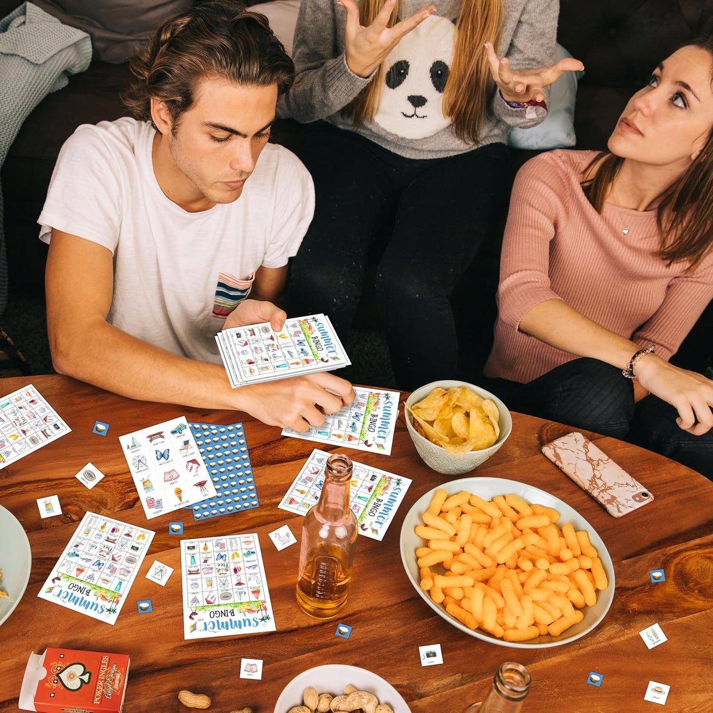 Summer Bingo Cards, Summer Party Bingo Cards for Adults, Hawaiian Bingo Games for Birthday Party Beach Luau Party, 24 Players Party Activity Favor Decoration Supplies, 01