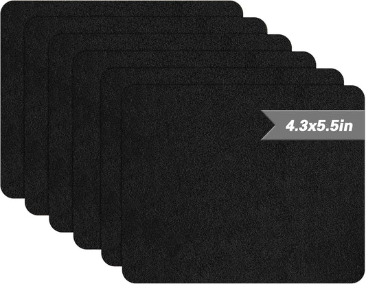 Azobur Sofa Repair Patch - 6 Self Adhesive Microfiber Patches for Luxurious Look Quick Fix Sofa (Black)