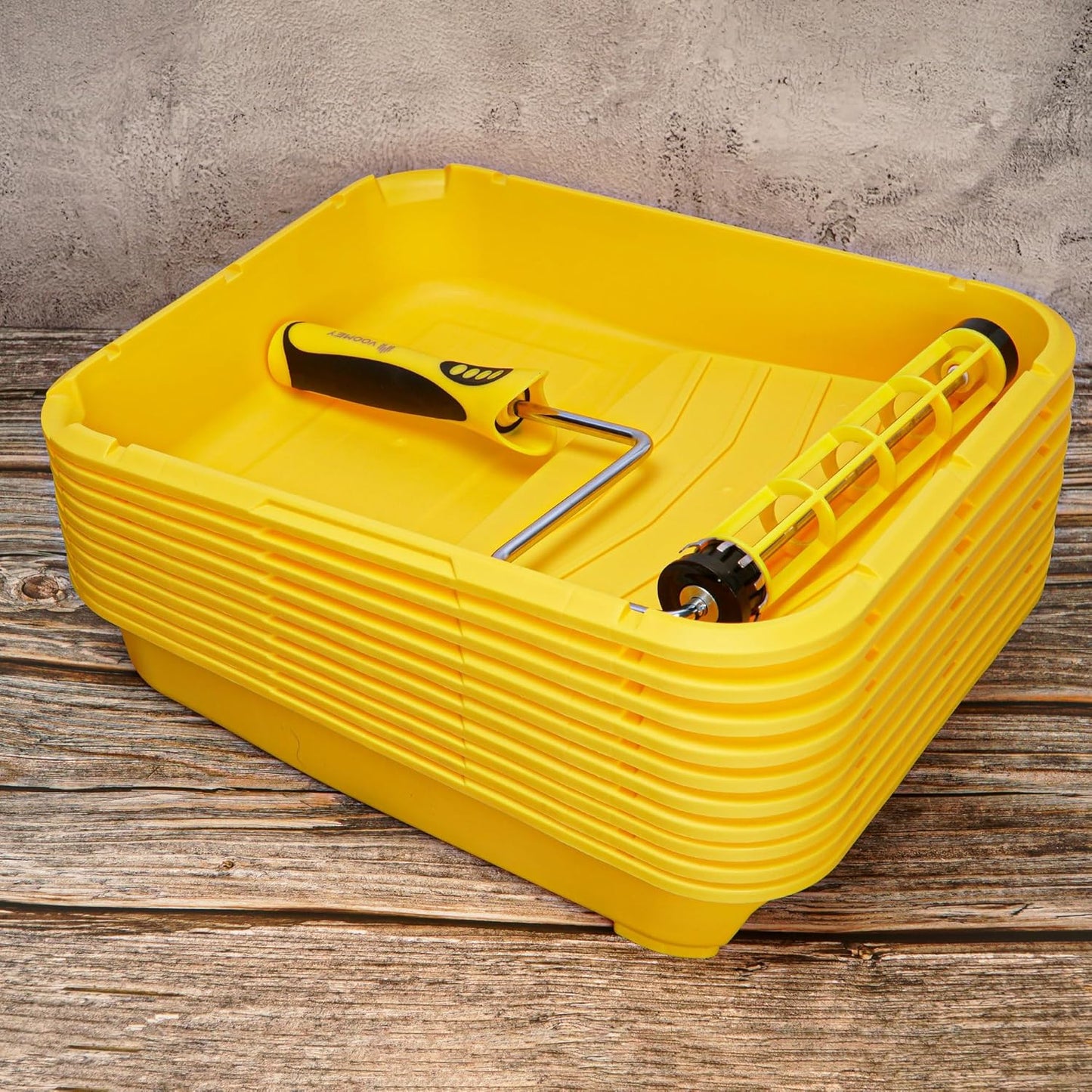 Voomey Paint Tray Liner,Plastic Paint Tray 9 inch,Paint pan, 11pack,for Painters, Home Wall Painting and DIY Projects