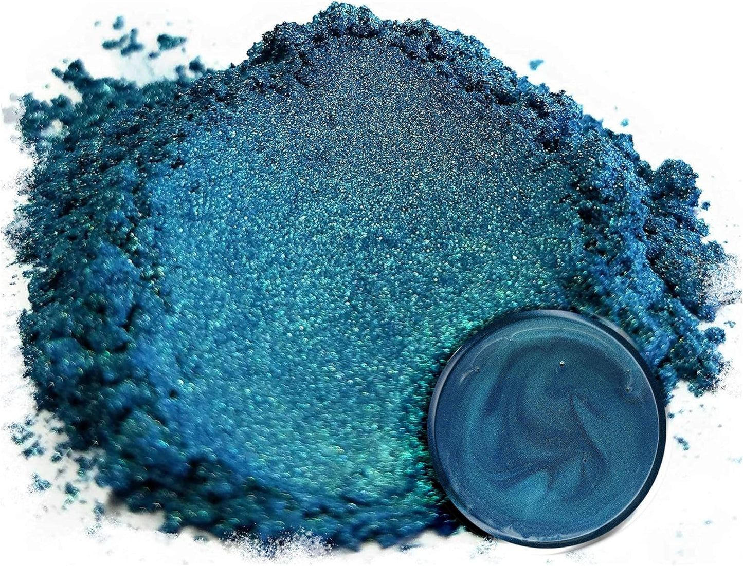 Eye Candy Pigments Premium Mica Powder - Macaw Blue Green (50gr) - for Epoxy, Resin, Soap, Paint, Woodworking, Acrylic Pouring, Bath Bombs, Fishing Lures - DIY Arts and Crafts Additive