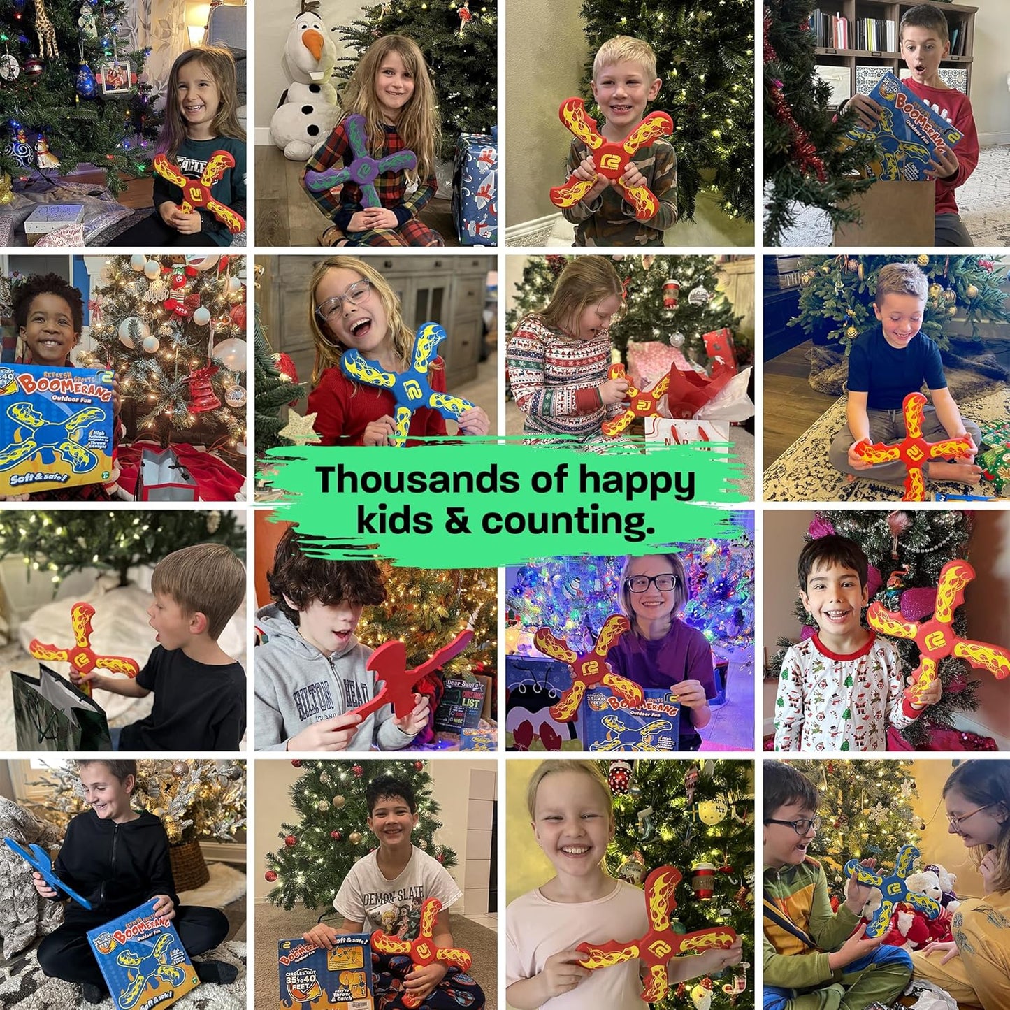 Boomerangs for Kids - Christmass Gifts for Grandkids Boys & Girls All Ages - Outdoor Flying Disc - Fun Boy Stocking Stuffers - Boys Toys Age 8-10 Year Old & 10-12 & Up - Beach Toys for Kids Presents