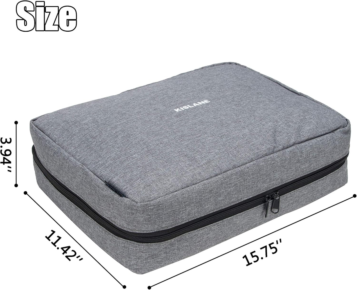 KISLANE Board Game Carrying Case with 18 Pockets for Board Games, Pieces, Tokens, Cards and More, Expandable Board Game Storage Solution for Travel, Party, Gathering