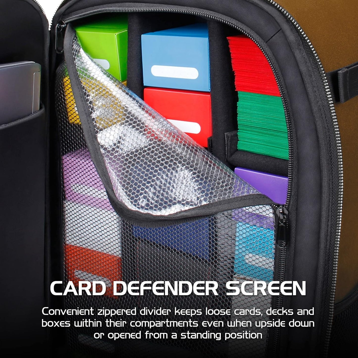 ENHANCE MTG Backpack TCG Card Storage - TCG Backpack for Deck Boxes, Sleeved Cards, Playmats, MTG Accessories