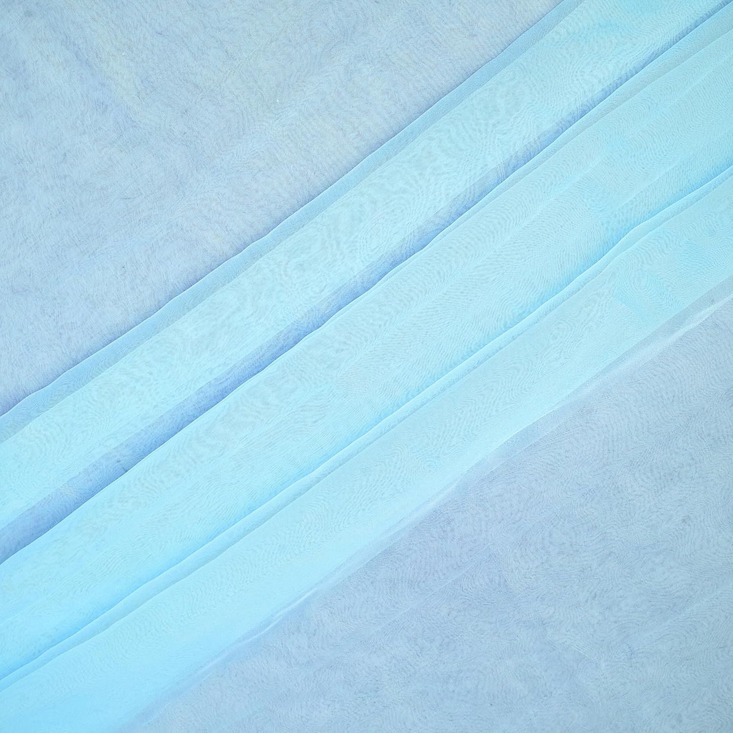 Organza Fabric 10 Yard Bridal Solid Sheer Bolt for Home Décor, Table Décor, Bridal, Fashion, Crafts, Decorations Silky Shiny Organza 44" - (10 Yard, Baby Blue)
