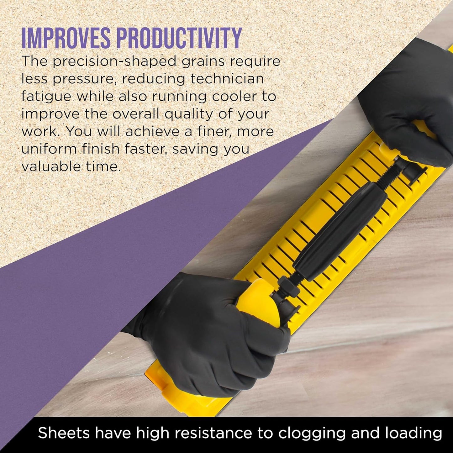 Dura-Gold Premium 2000 Grit PSA Purple Film Ceramic Longboard Sandpaper, 2-3/4" Wide Continuous 20 Yard Roll - Self Adhesive Stickyback for Auto & Wood Air File Long Board Sanders, Hand Sanding Blocks