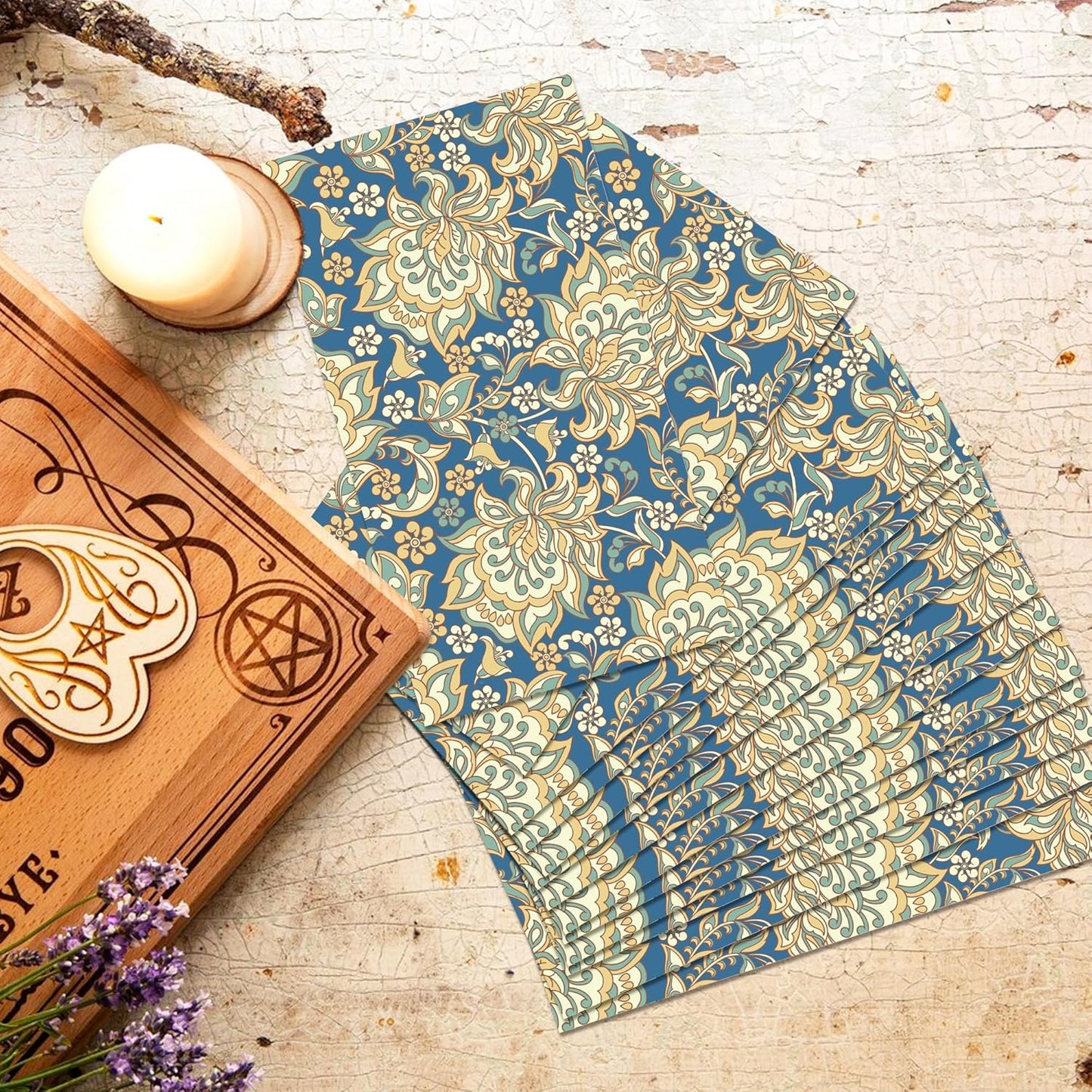 100Pcs William Morris Paper Napkins Disposable Paper Floral Vintage Napkins Decoupage Decorations for Kitchen, Party,Guest Towels,Wedding,baby shower,4.5x8 Inch