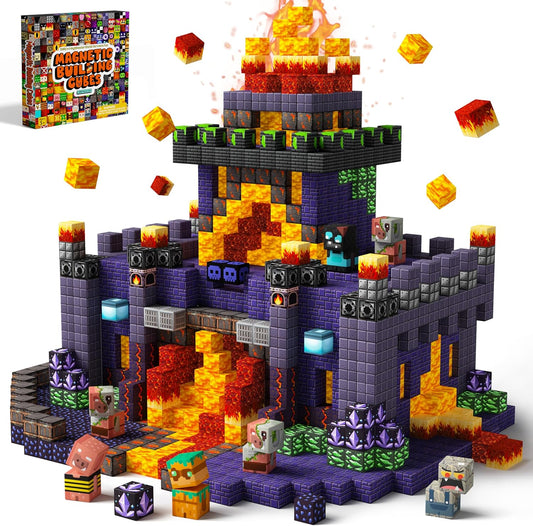 idoot 100PCS Magnetic Blocks - STEM Magnet Building Toys for Kids 3+, Birthday Gifts for Boys & Girls (0.8inch)