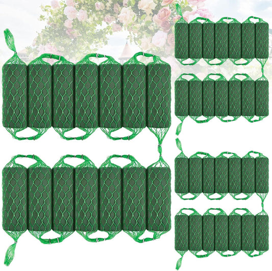 Preboun 14 Pcs Floral Foam Garland 27.6ft Absorption Flower Holder Plant Foam Flower Green Sponge Foam for Wedding Arch Door Tabletop Decoration Arrangement Home Garden Craft