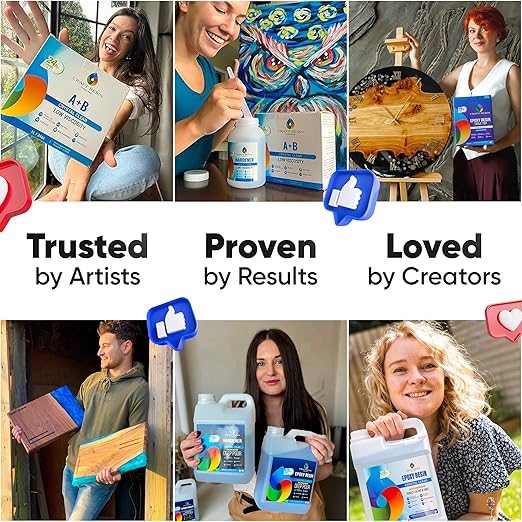 CRAFT RESIN 1 Gallon Crystal Clear Epoxy Resin Kit with Pumps - Food Safe & UV Resistant for DIY Art, Wood, Jewelry Making, Coasters, Mold Casting Resin Epoxy - Low Viscosity for Beginners & Pros