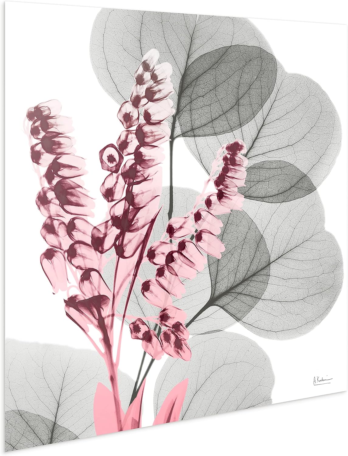 Empire Art Direct Frameless Free Floating Tempered Glass Panel Graphic Wall Art Ready to Hang, 24" x 24", Eucalyptus Bush 2