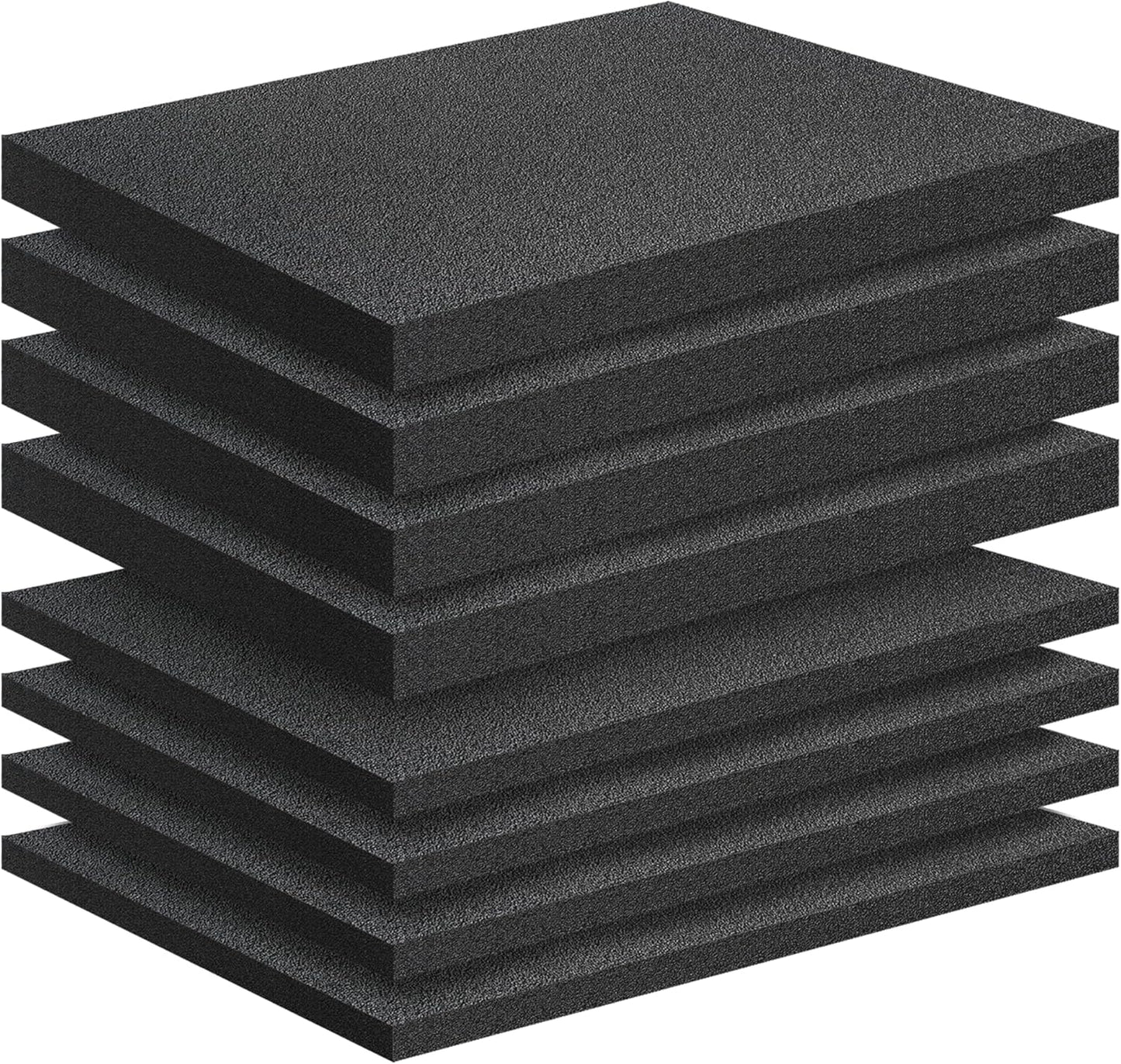 8 Pack Polyethylene Foam Pads for Packing Foam Sheets 2 Size Cuttable High Density Cushioning Inserts Protective Foam for Packing Cases and Crafts- 16" X 12" X (0.4" and 1")