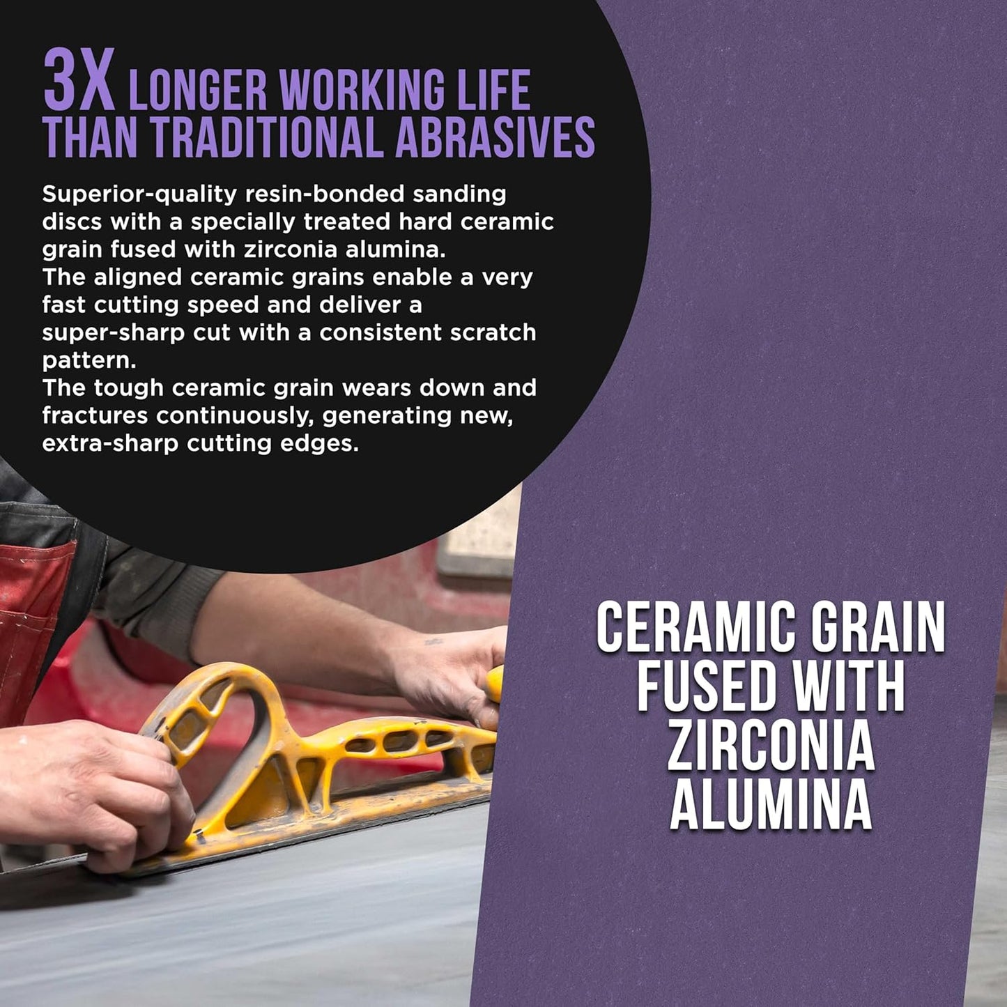 Dura-Gold Premium 220 Grit PSA Purple Film Ceramic Longboard Sandpaper, 2-3/4" Wide Continuous 20 Yard Roll - Self Adhesive Stickyback for Auto & Wood Air File Long Board Sanders, Hand Sanding Blocks