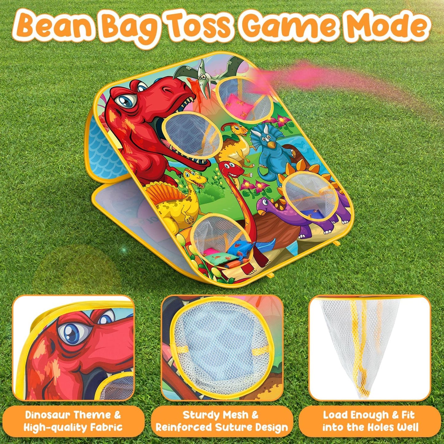 Bean Bag Toss Game for Kids - Cornhole Board Outdoor Toys for Toddlers -Party Activities Carnival Outside Yard Backyard Beach Lawn Games Toy for Kid Boys Girls Age 3 4 5 6 7 8 Year Old Birthday Gifts