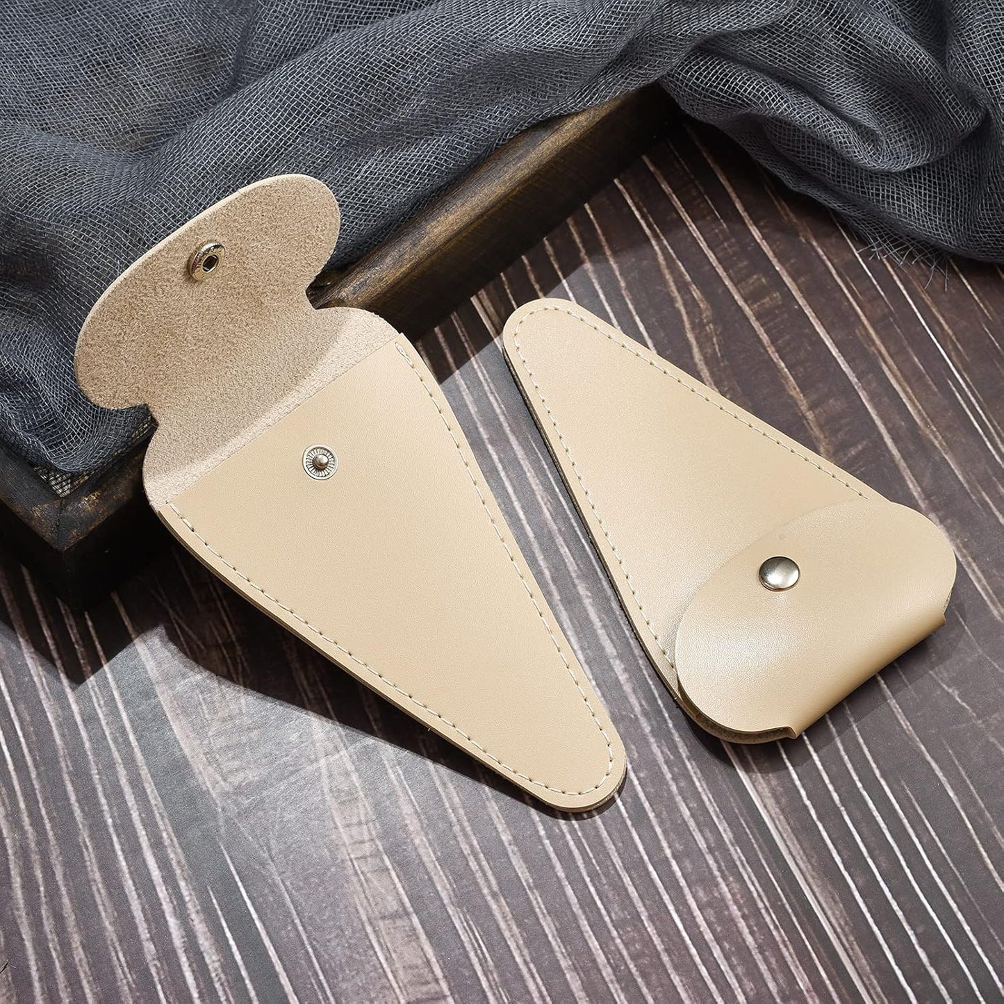 5 inches Embroidery Scissors Sheath, Small Sharp Pointed Vintage Scissors Protective Case for Storing Regular Shears – 2 Pack