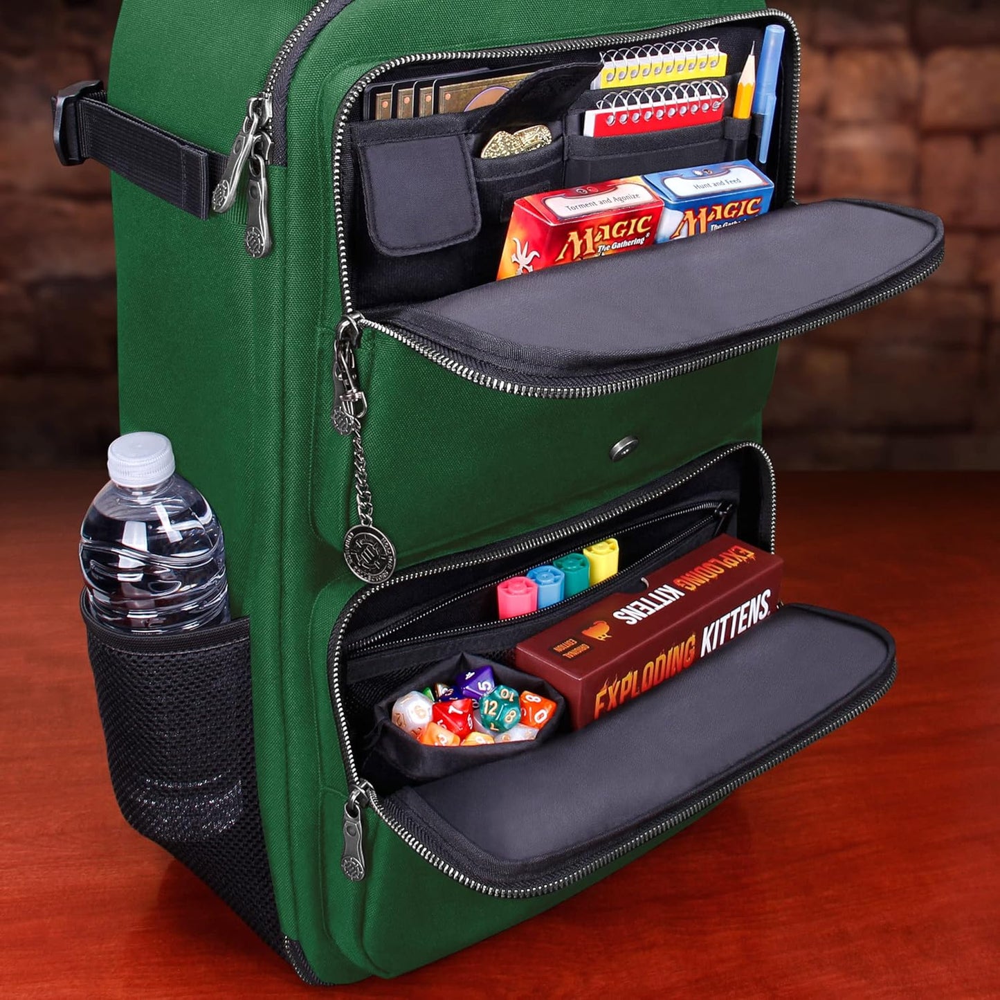 ENHANCE MTG Backpack TCG Card Storage - TCG Backpack for Deck Boxes, Sleeved Cards, Playmats, MTG Accessories
