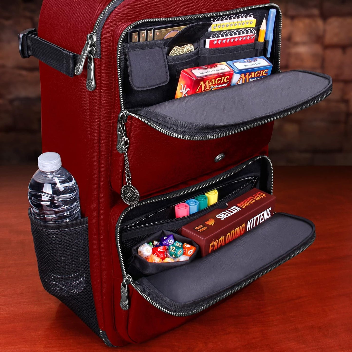 ENHANCE MTG Backpack TCG Card Storage - TCG Backpack for Deck Boxes, Sleeved Cards, Playmats, MTG Accessories