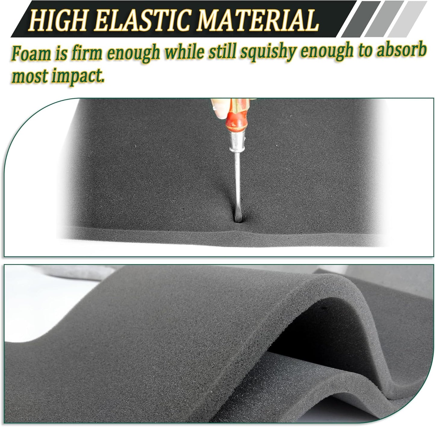 8 Pack Polyethylene Foam Pads for Packing Foam Sheets 2 Size Cuttable High Density Cushioning Inserts Protective Foam for Packing Cases and Crafts- 16" X 12" X (0.4" and 1")