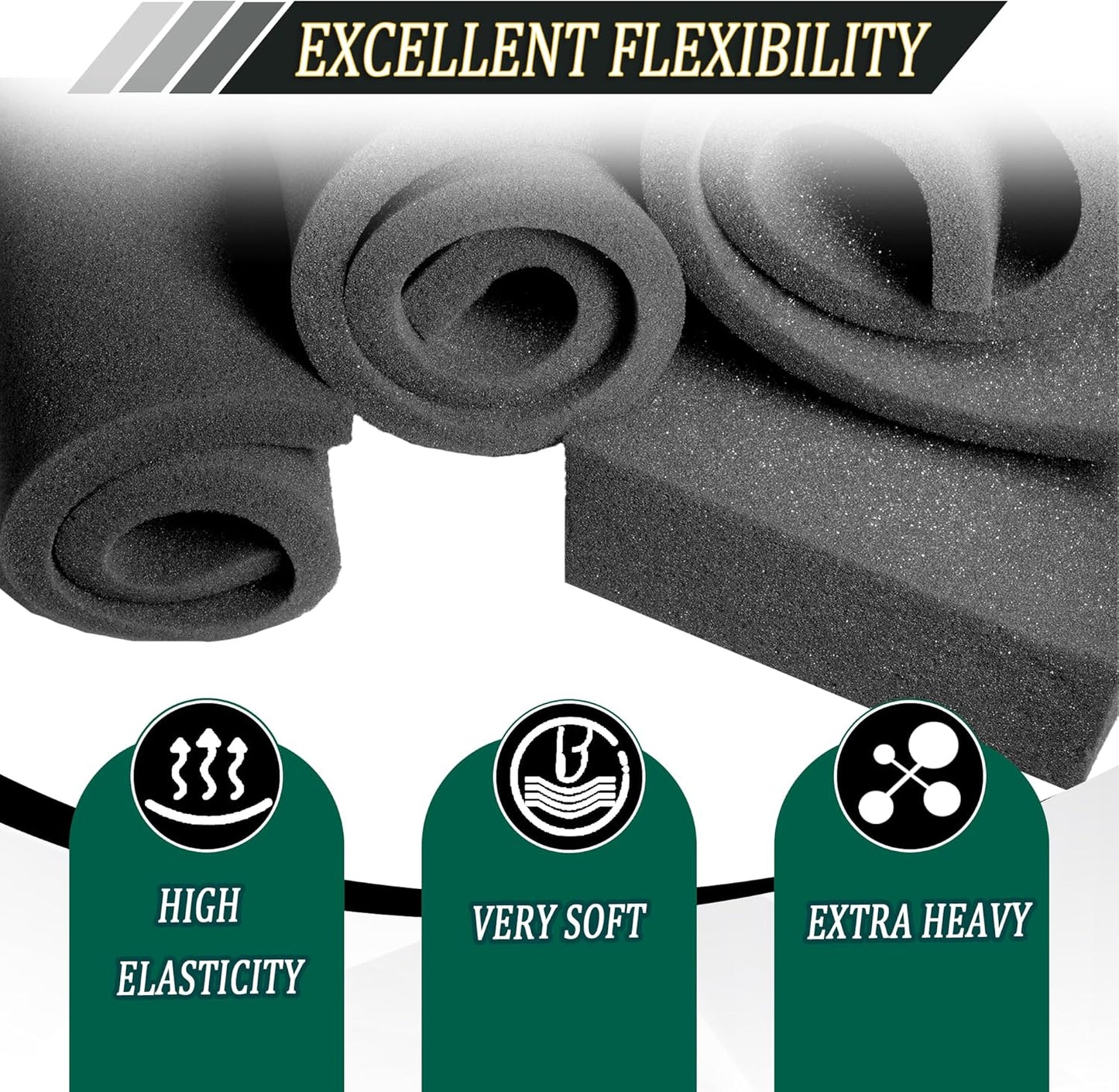 8 Pcs Polyethylene Foam Pads for Packing Foam Sheets 2 Size Cuttable High Density Cushioning Inserts Protective Foam for Packing Cases and Crafts- 12" X 12" X (0.4" and 1")