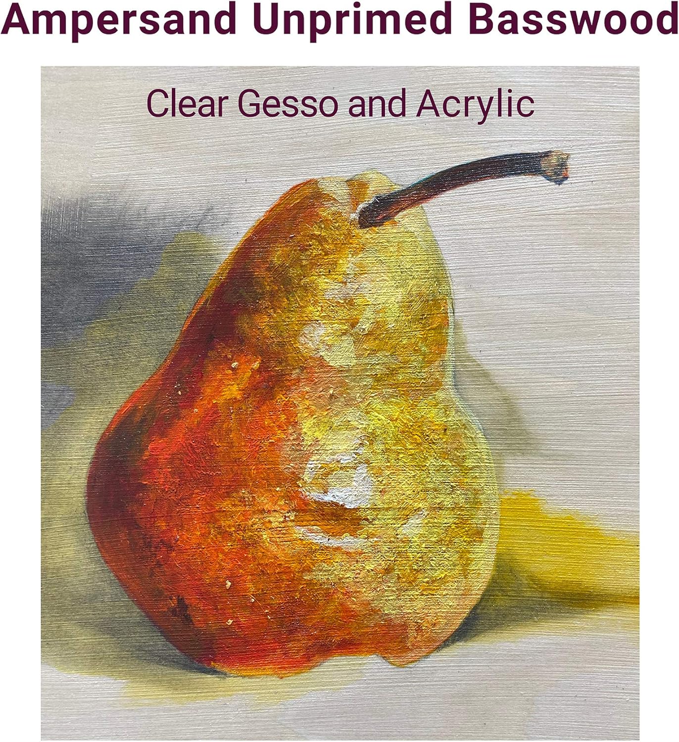 Ampersand Art Supply Unprimed Basswood Artist Panel, 1-1/2" Cradled Profile 8"x8"