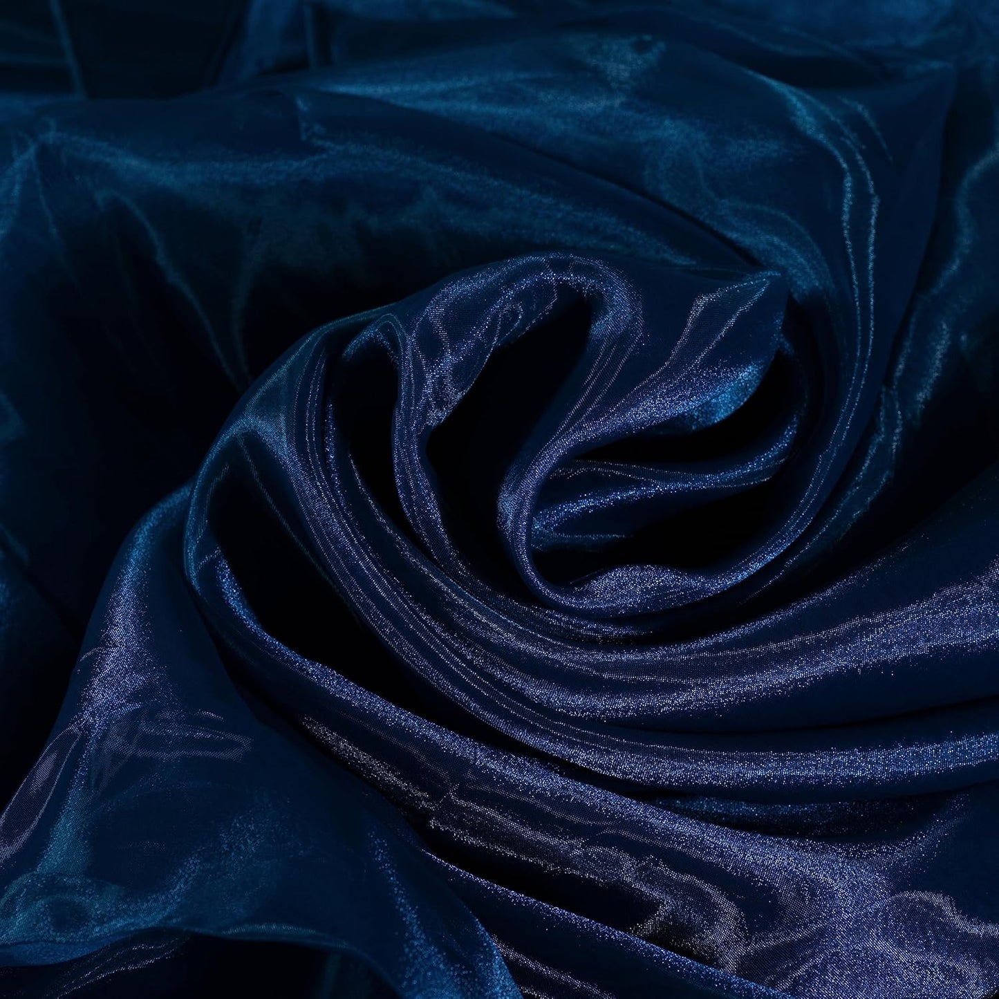 Fynite Sheer Organza Fabric | 20 Yards Long | 44" Wide | Bridal Solid Sheer Organza Bolt for Wedding Dress Fashion Craft Decorations - Dark Teal