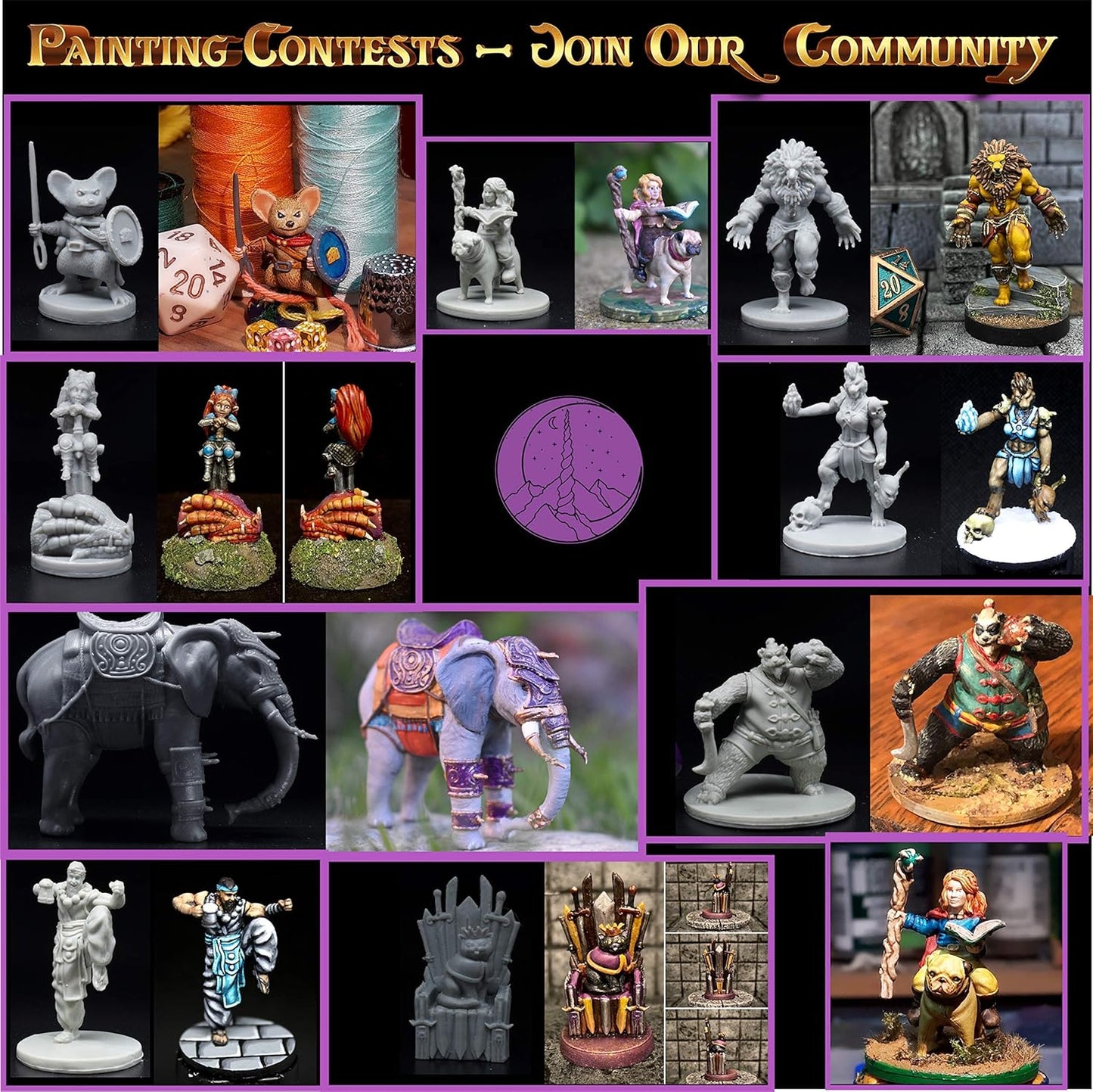 Wildspire Hero, Player-Character, NPC DND Miniatures, 28mm32mm Unpainted D&D Minis Dungeons & Dragons Figures D D Bulk Pathfinder Fantasy Tabletop Fantasy Minis Set