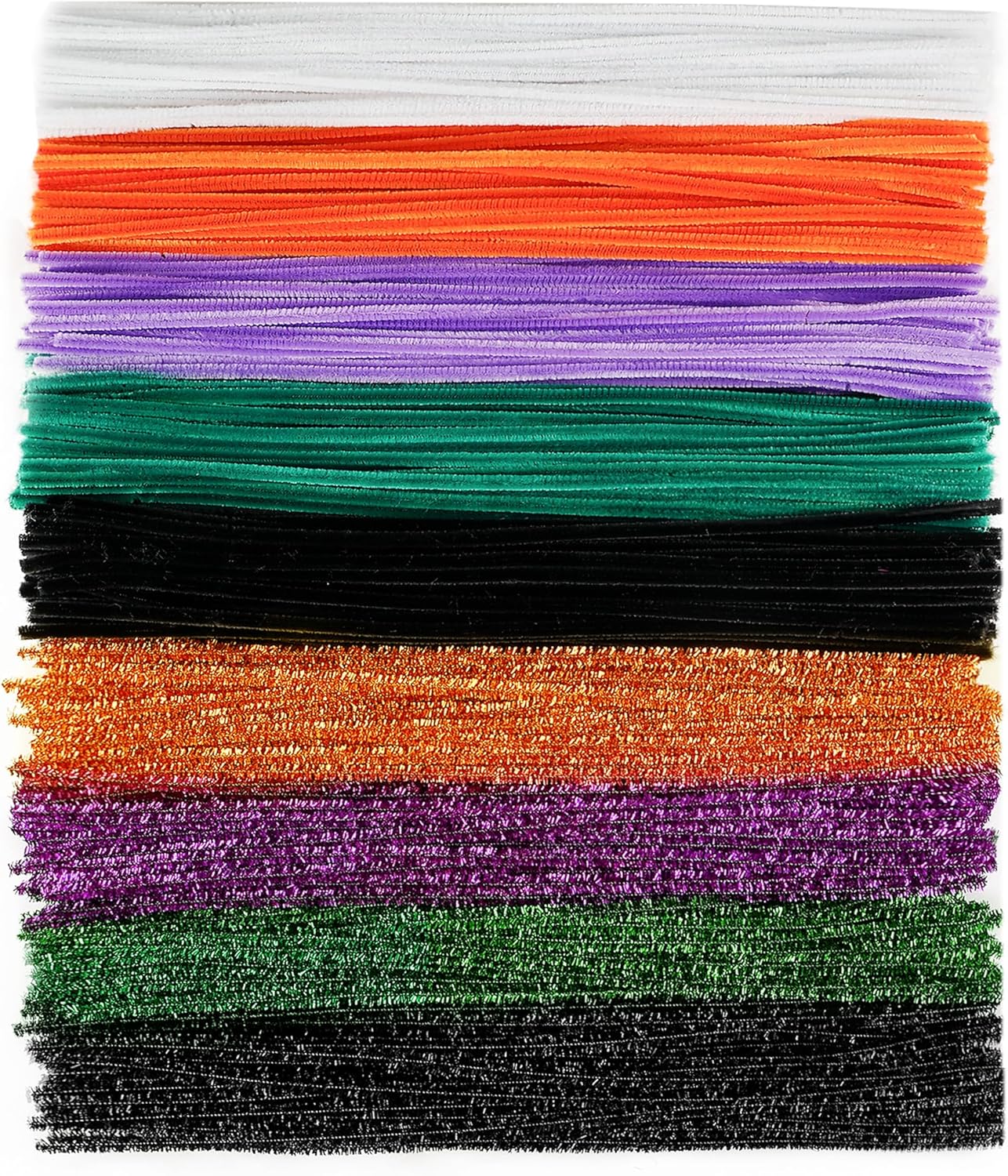 Caydo 500 Pieces Halloween Pipe Cleaners with 100pcs Eyes, Chenille Stems, Pipe Cleaner Crafts for DIY Art and Craft Projects Creative Gift Party Decorations