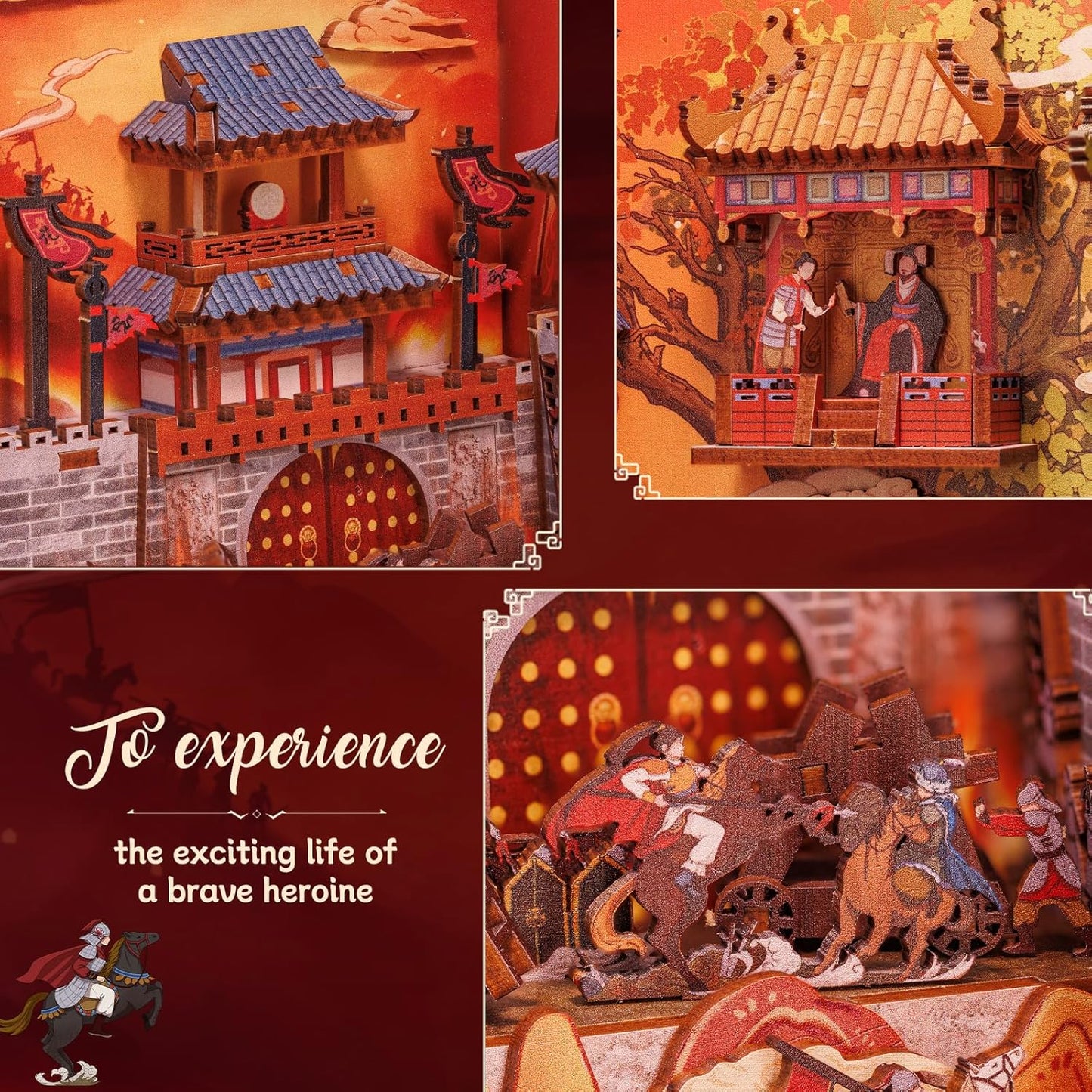 CUTEBEE Book Nook Kit - DIY Miniature House Kit for Adults and Teens, Dollhouse Booknook Tiny House Model Build Bookshelf Decor, Gifts for Family, Friends