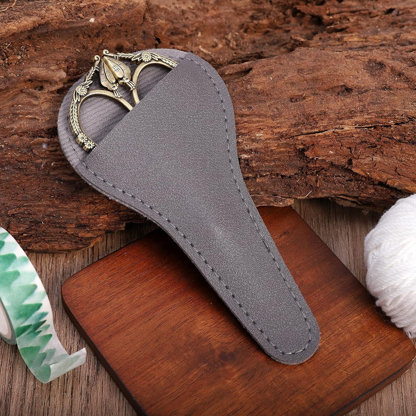 Precision Embroidery Scissors – 4.6in Vintage Classic Straight Pointed Shears, Sharp Stainless Steel Small Detail Thread Snips for Needle Craft, Sewing, Decoupage, Yarn, Fabric – with Pouch