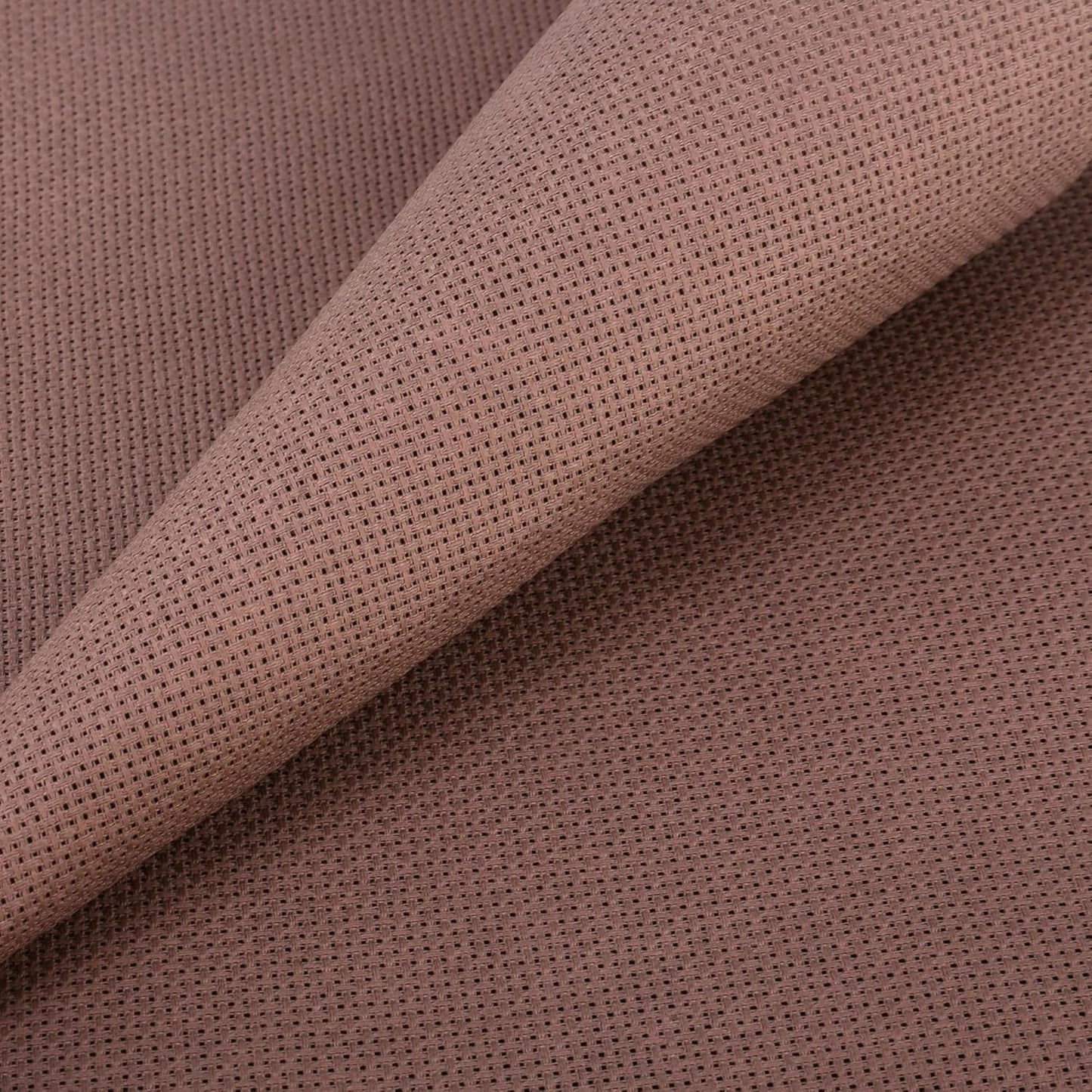 Aida Cloth 14 Count Cross Stitch Fabric,19×28inch (14CT, SaddleBrown)