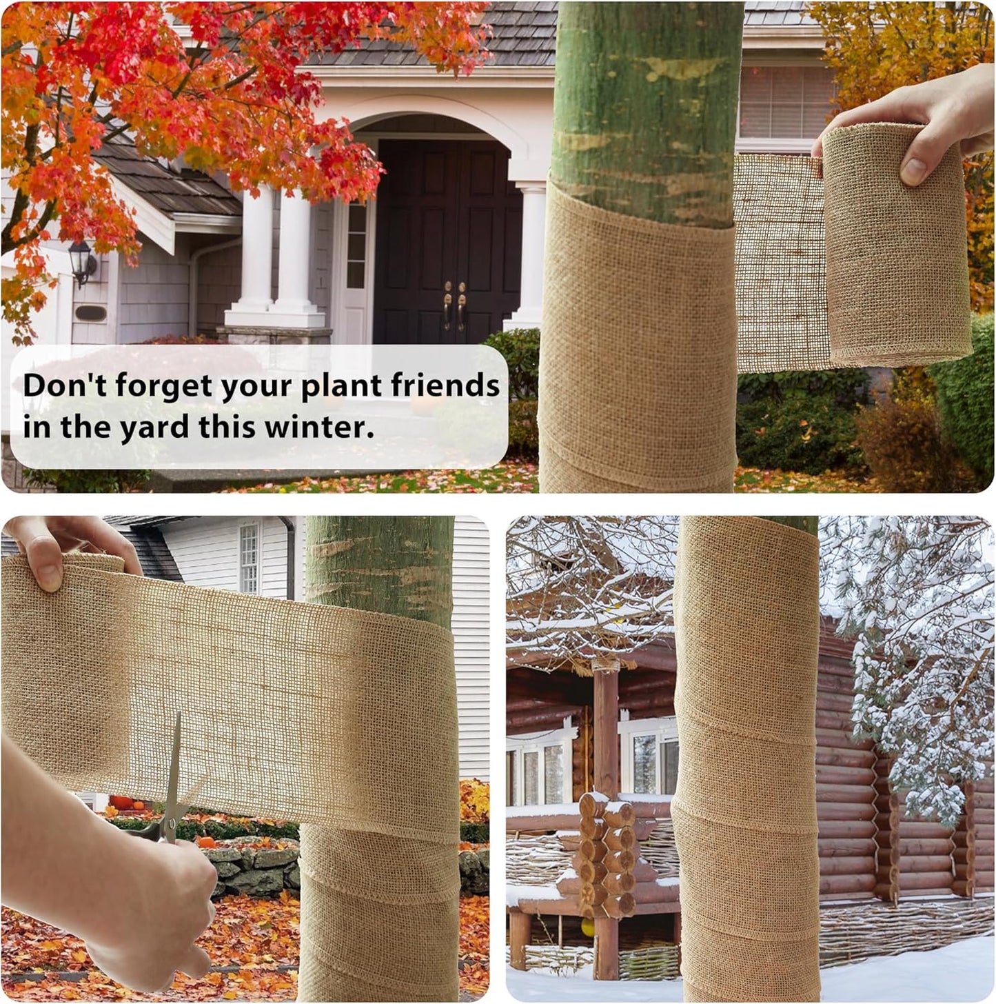 LaRibbons 6 Inch Burlap Wide Fabric Craft Ribbon，10 Yard, Natural Brown Ribbon for Bow Crafting,Wreath-Making, Tree Decoration